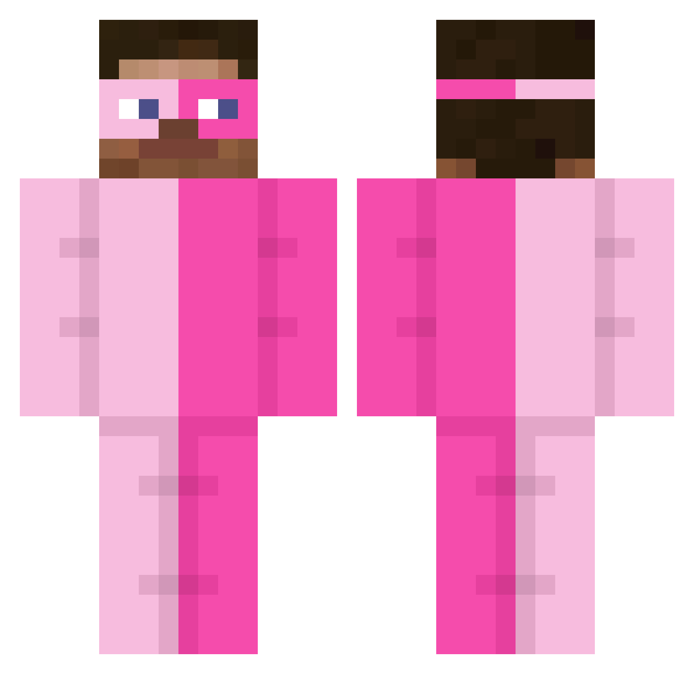 sexy_emir Minecraft skin, front and back view