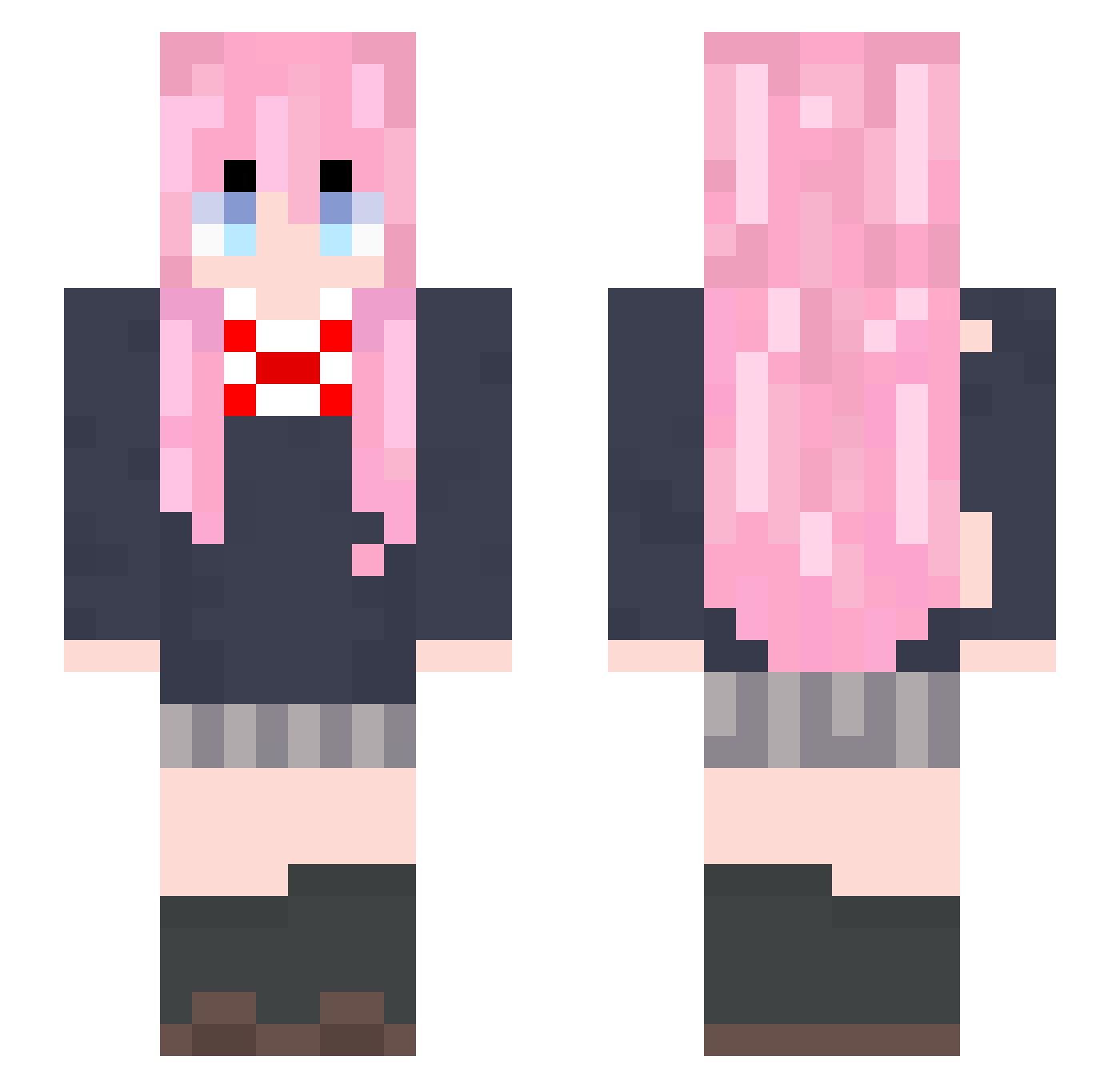 Heimerrrrr Minecraft skin, front and back view