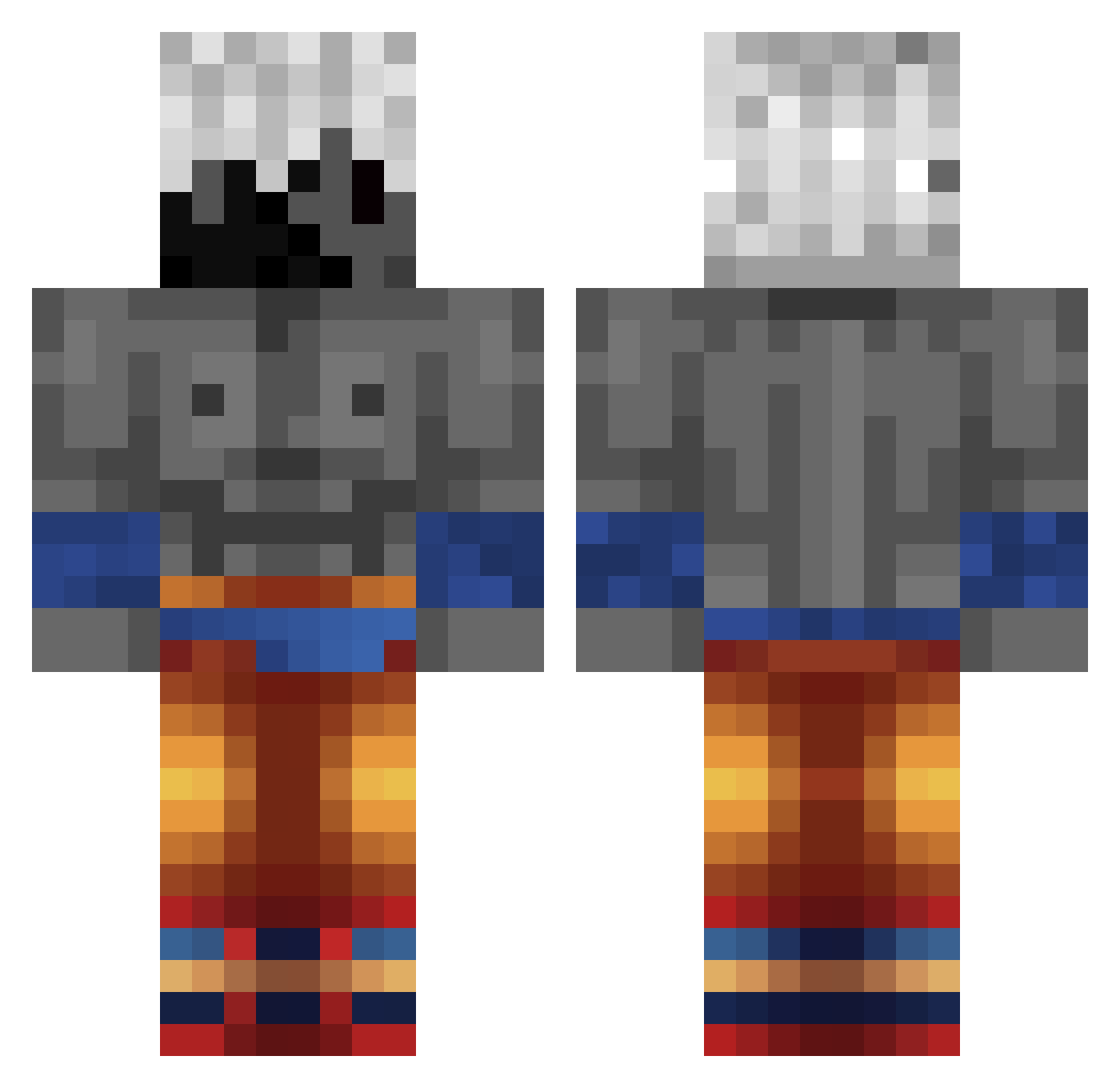 ChrisChrosii Minecraft skin, front and back view