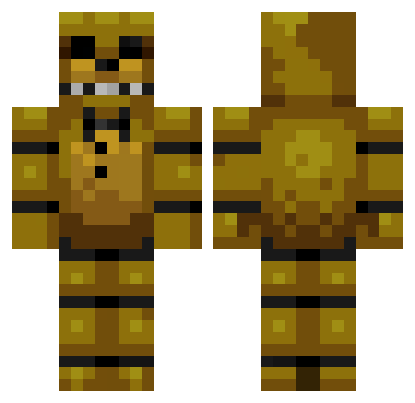 TH3_WEATHERMAN Minecraft skin, front and back view