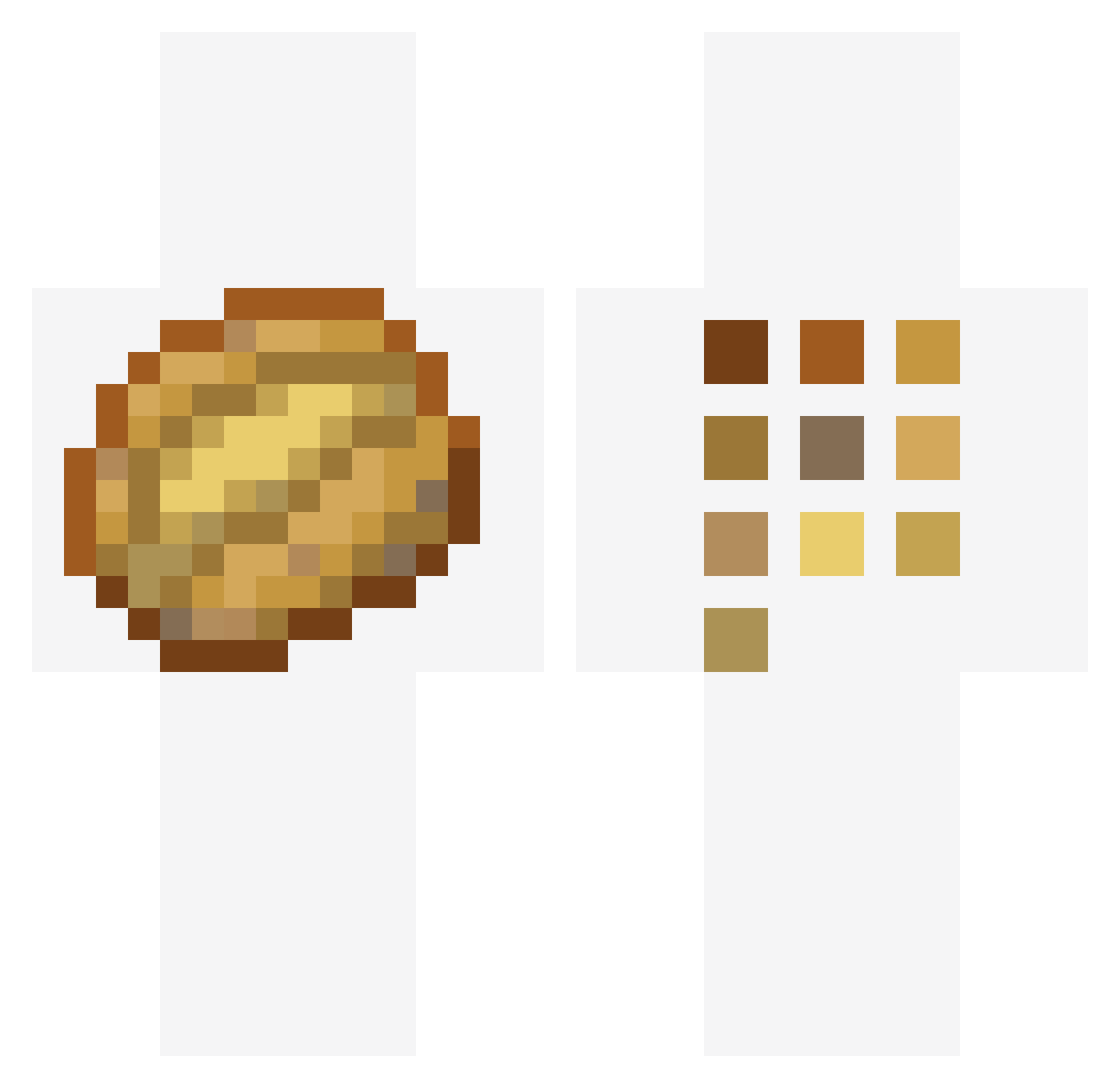 NisseJH Minecraft skin, front and back view