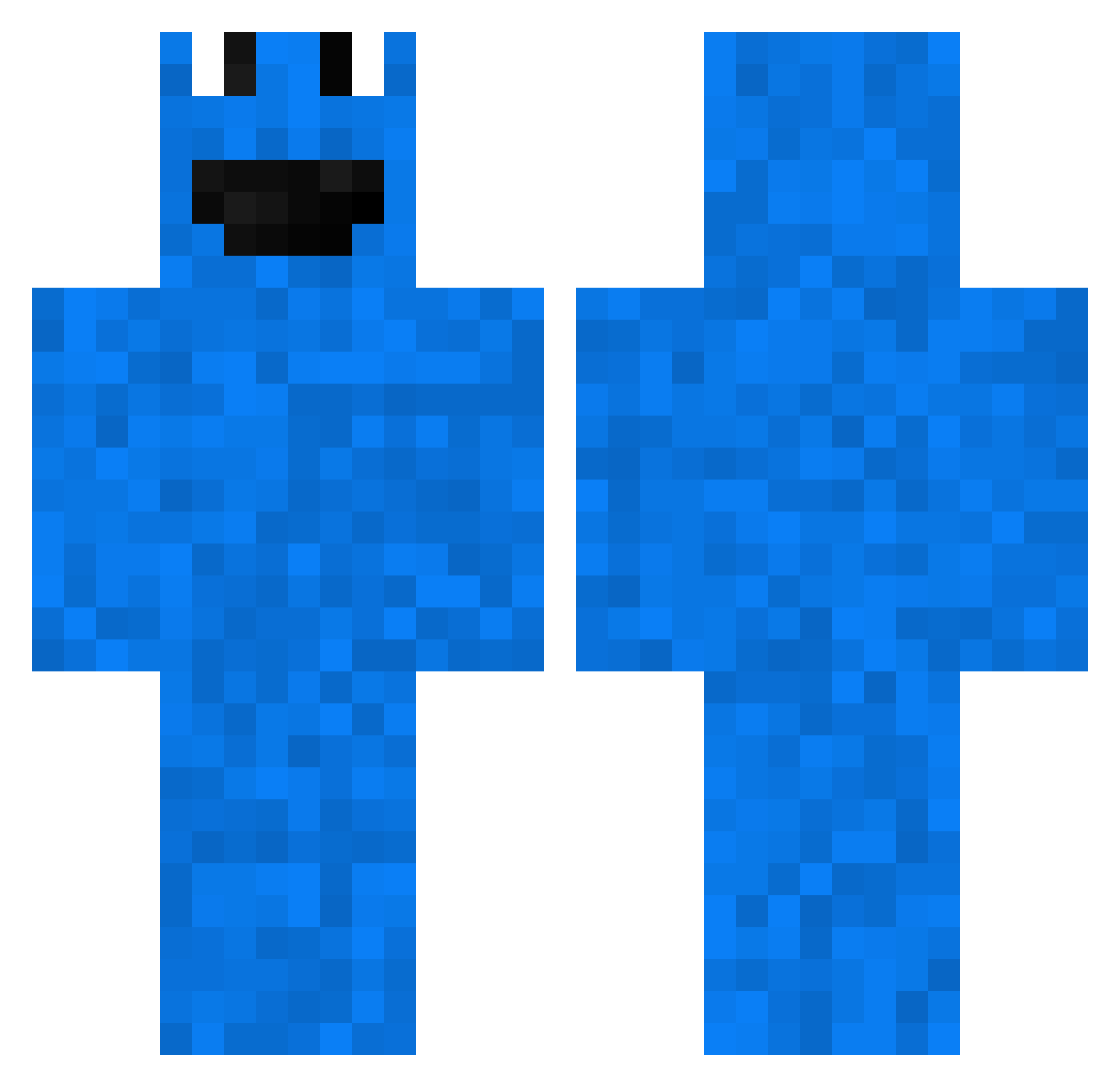 Knudsen24 Minecraft skin, front and back view