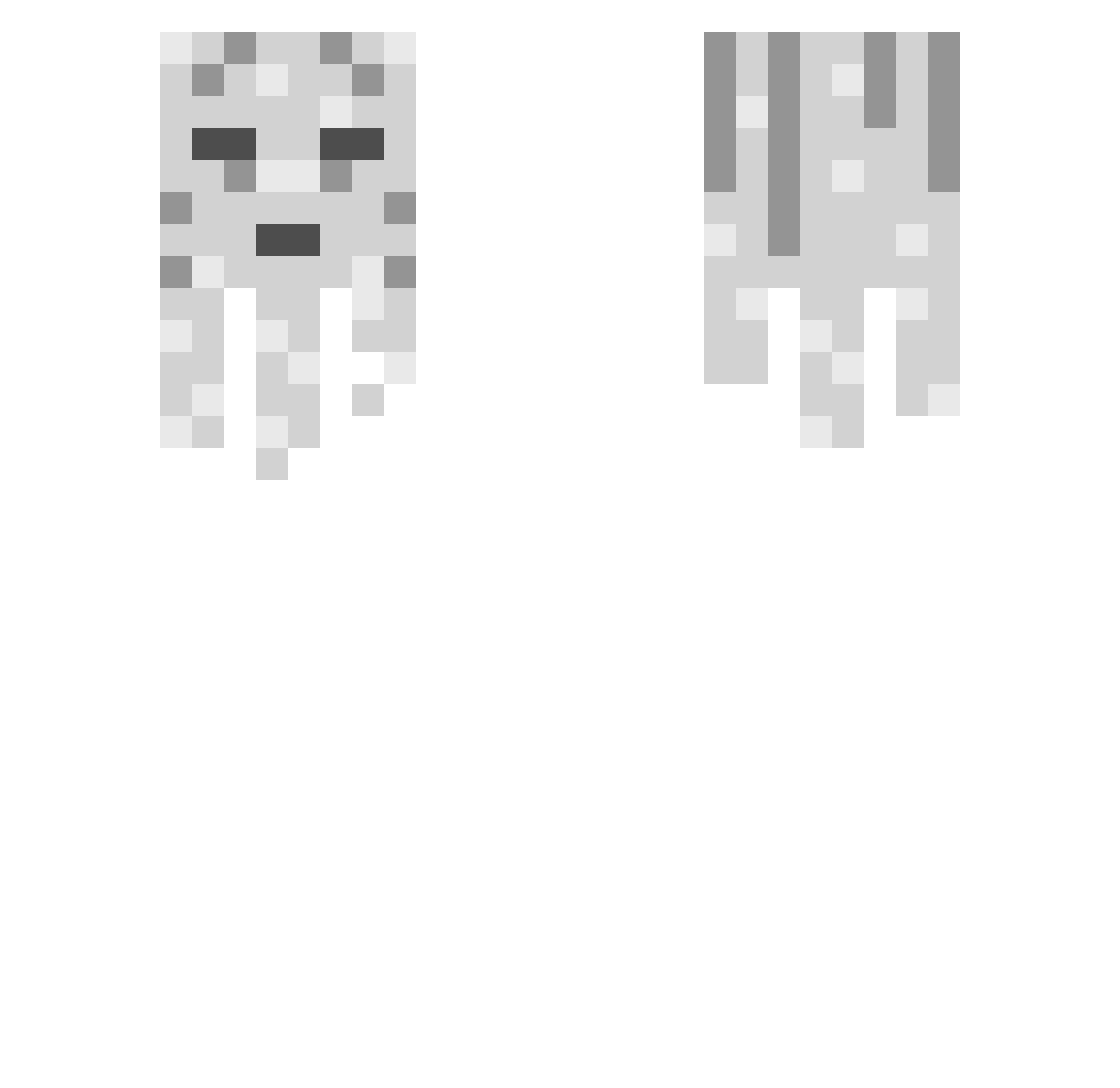 XiPhantom1312 Minecraft skin, front and back view