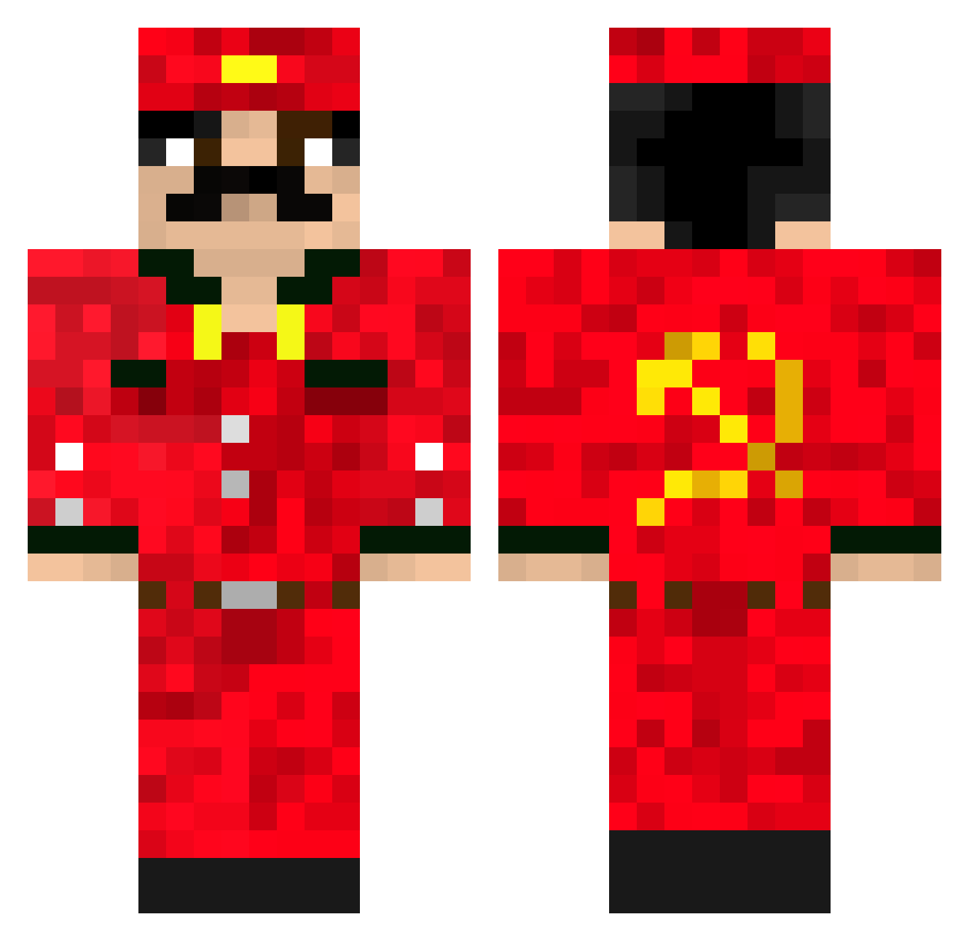 _Malcon_ Minecraft skin, front and back view