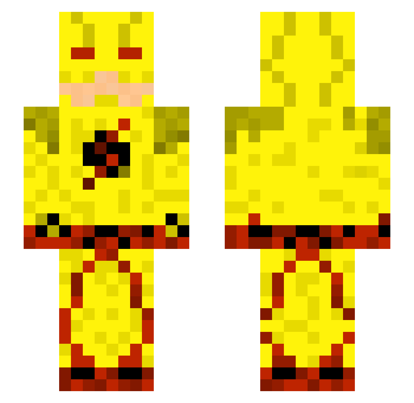 LilDougie2Fresh Minecraft skin, front and back view