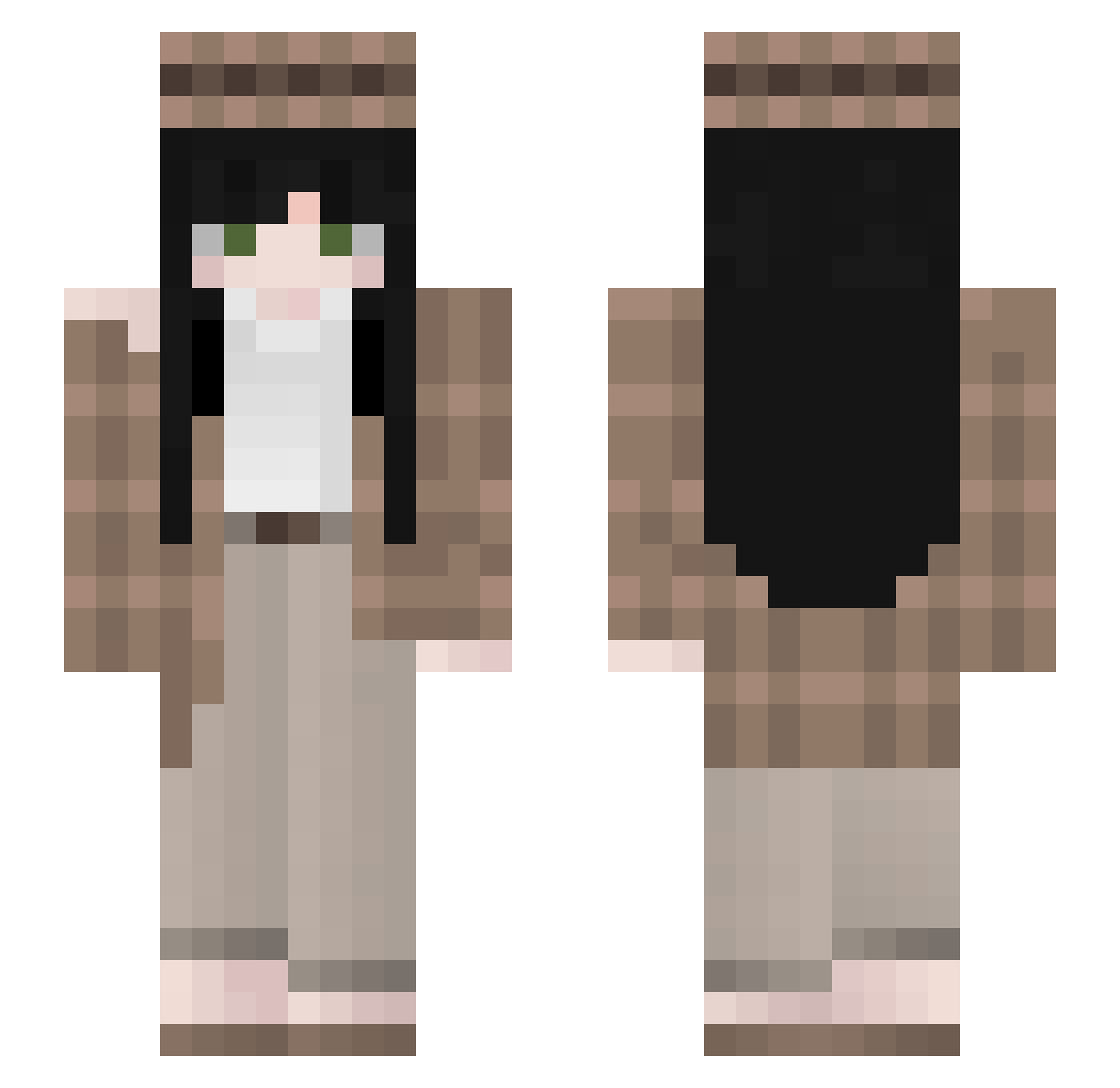 _Squeepy_ Minecraft skin, front and back view