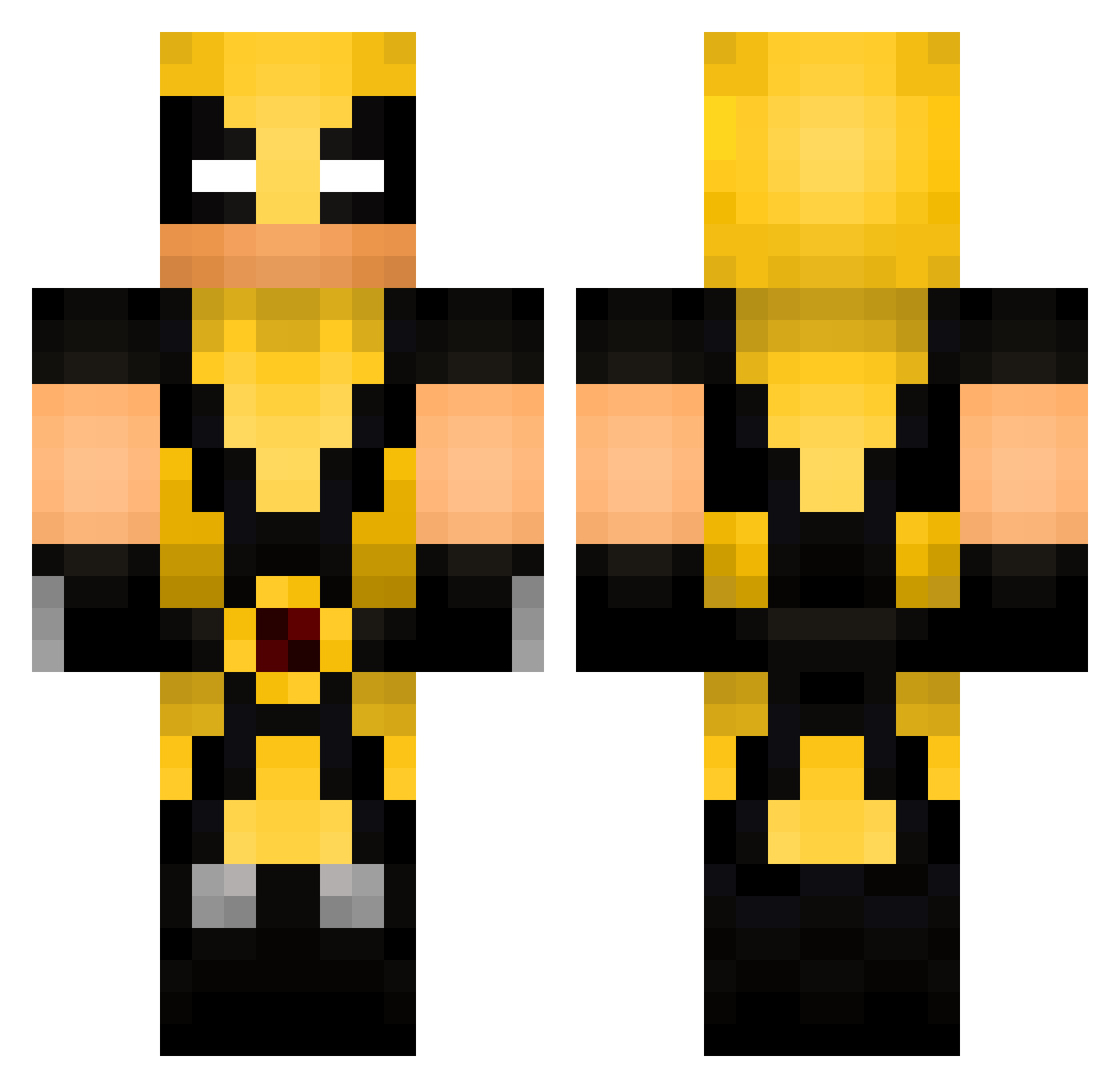 Zed_Ek Minecraft skin, front and back view