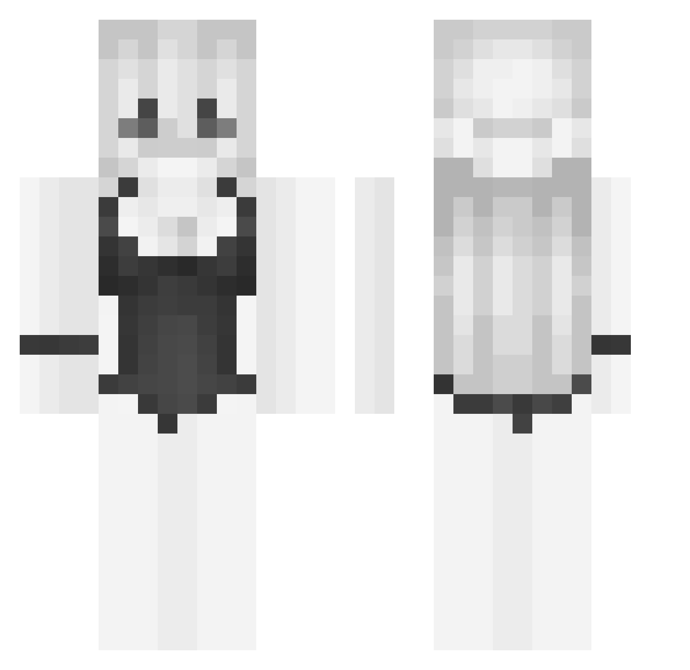 JulianLovesGod Minecraft skin, front and back view