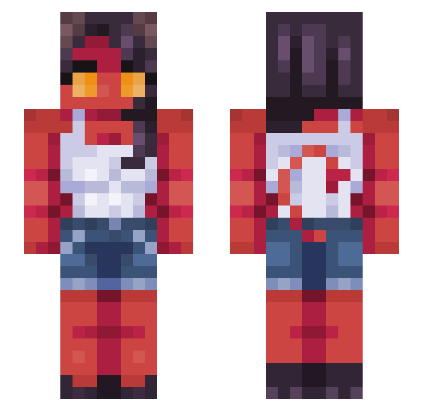 LostGamer0509 Minecraft skin, front and back view