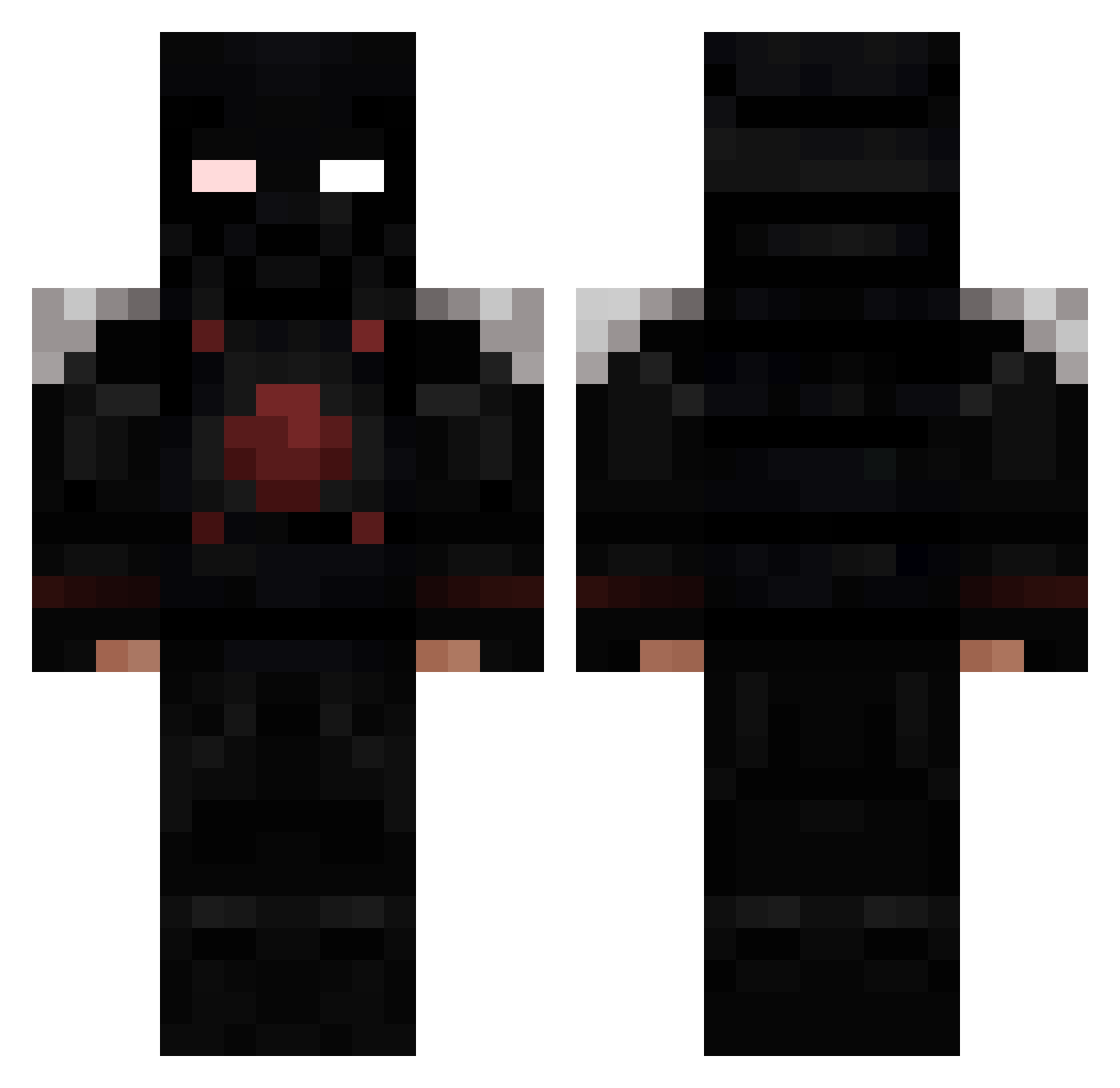 _Ijin Minecraft skin, front and back view