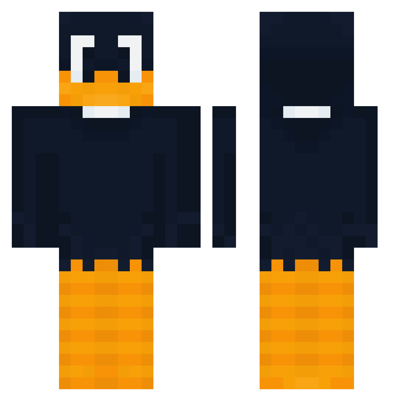 Zangetsu098 Minecraft skin, front and back view