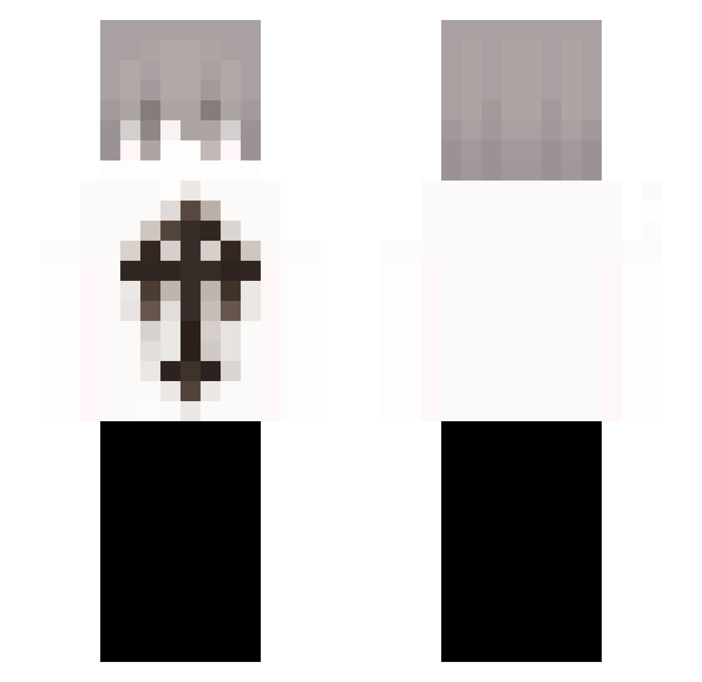 Kaijuclaps Minecraft skin, front and back view