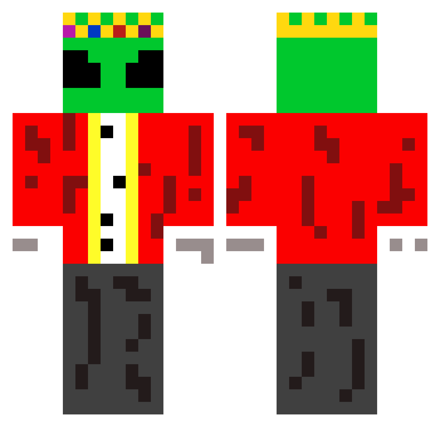 Yamal20142022 Minecraft skin, front and back view