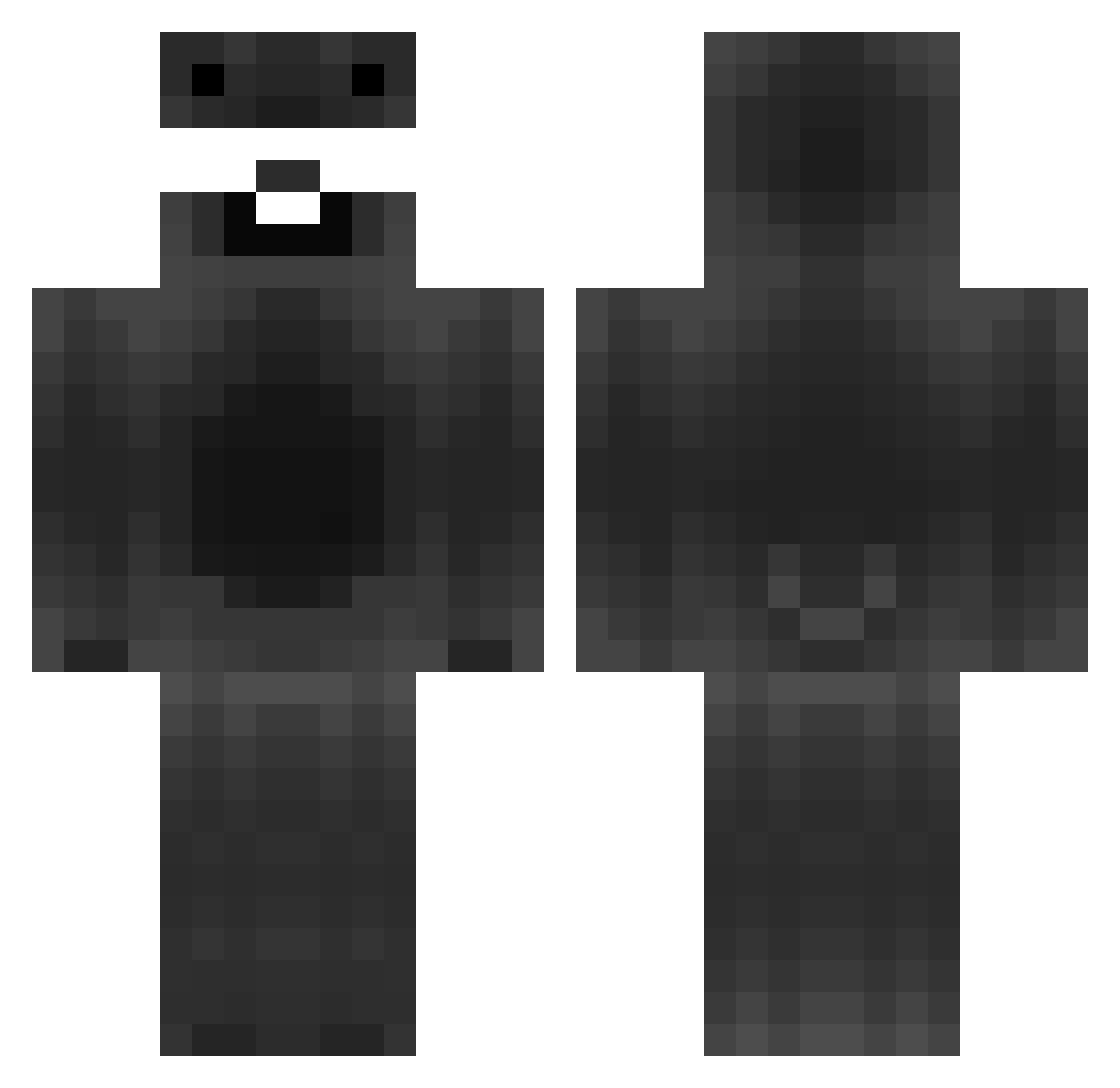 eledziosheehs Minecraft skin, front and back view
