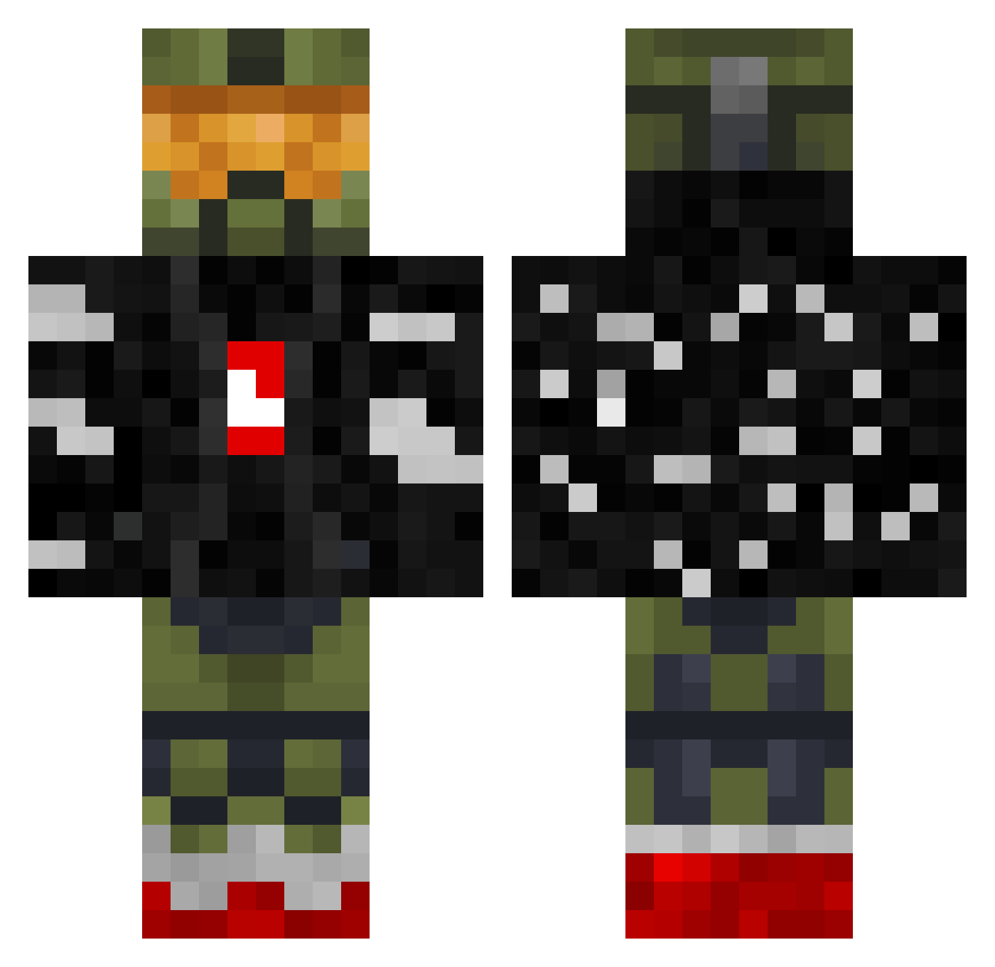 _Skratch0 Minecraft skin, front and back view