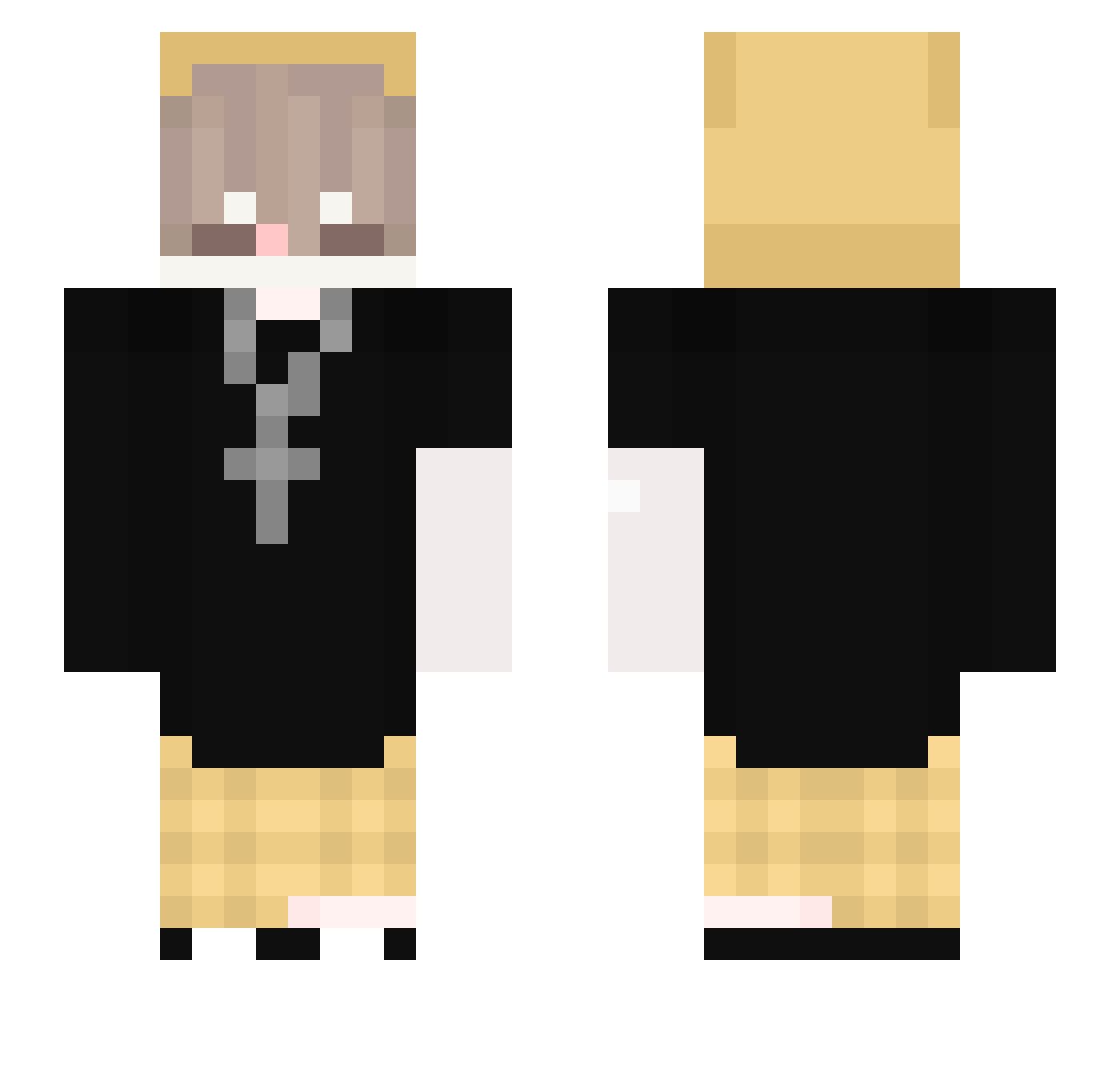 mateo9804 Minecraft skin, front and back view