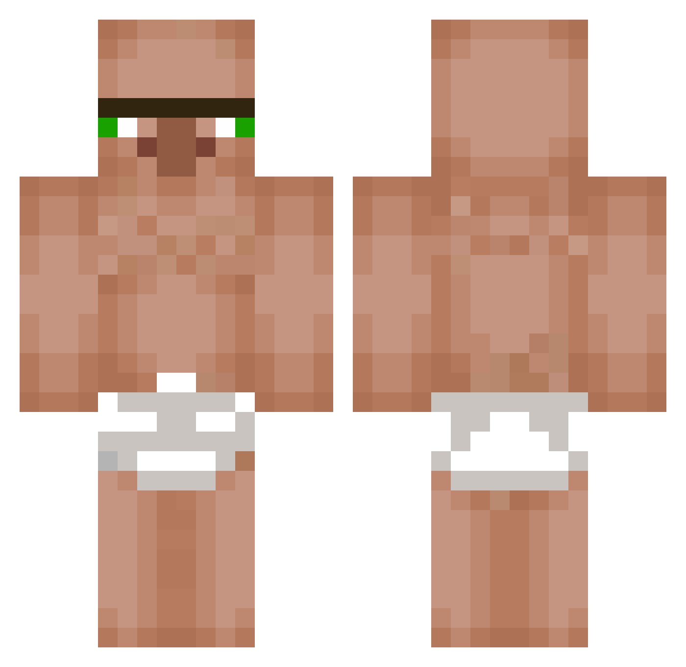 Coolixer_RR Minecraft skin, front and back view