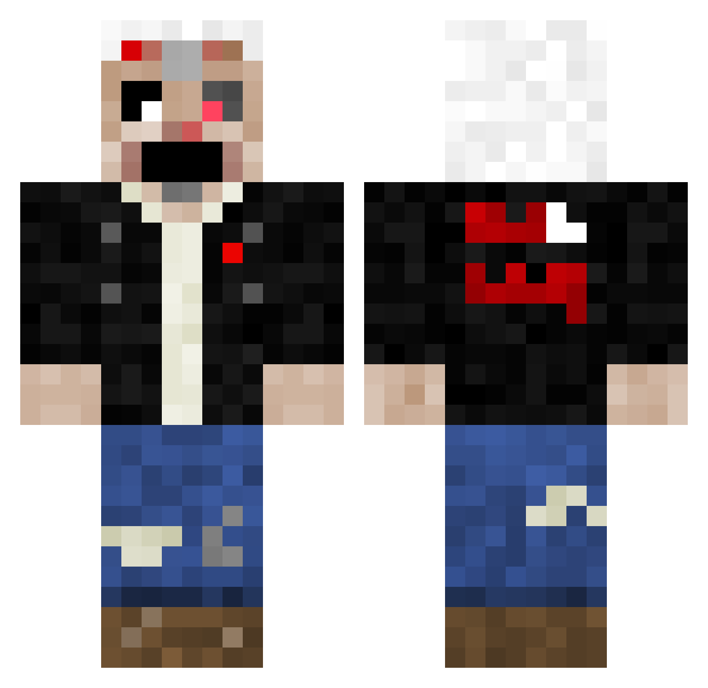 Lord_farquaDxxx Minecraft skin, front and back view
