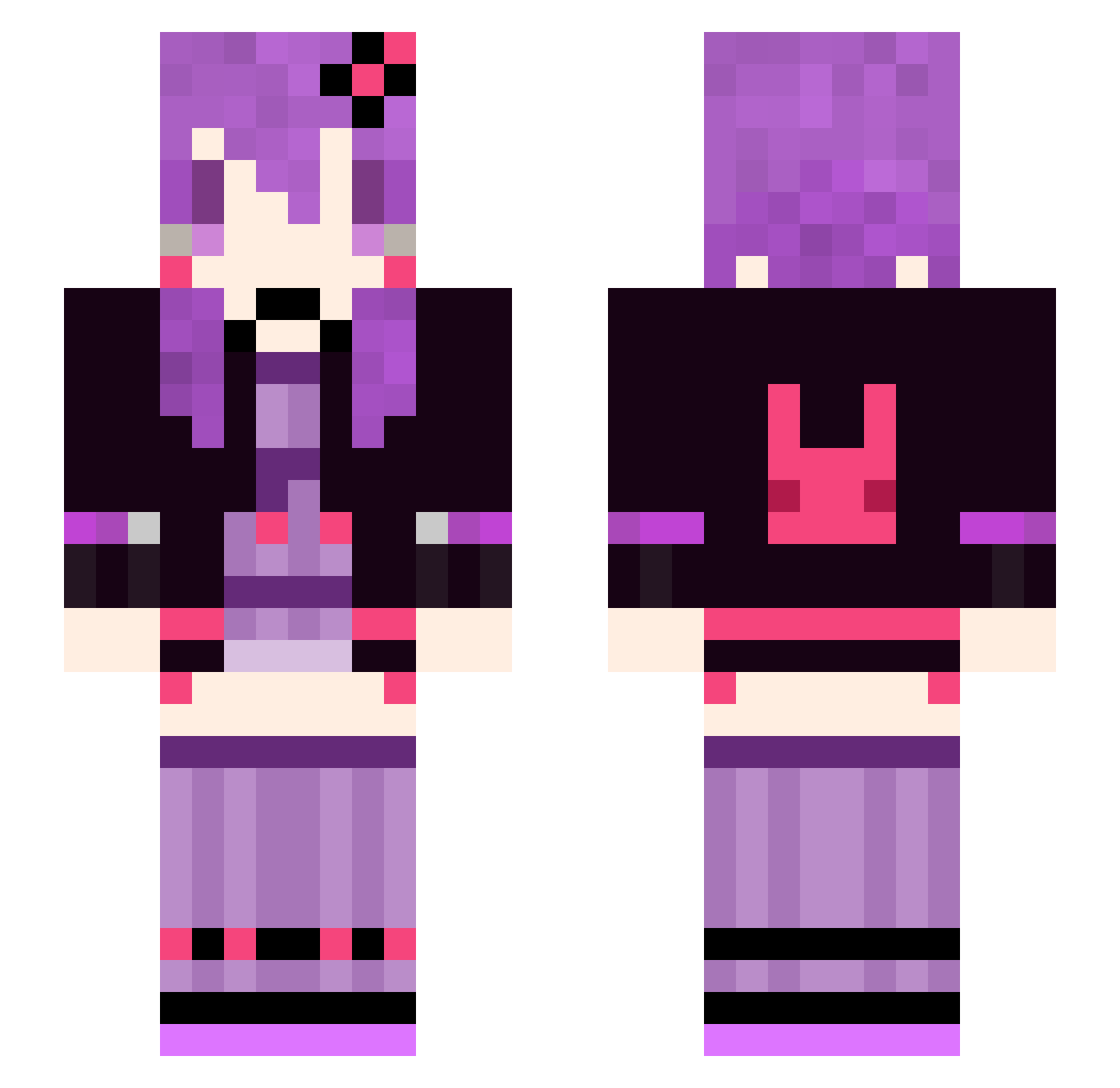 sion0316 Minecraft skin, front and back view