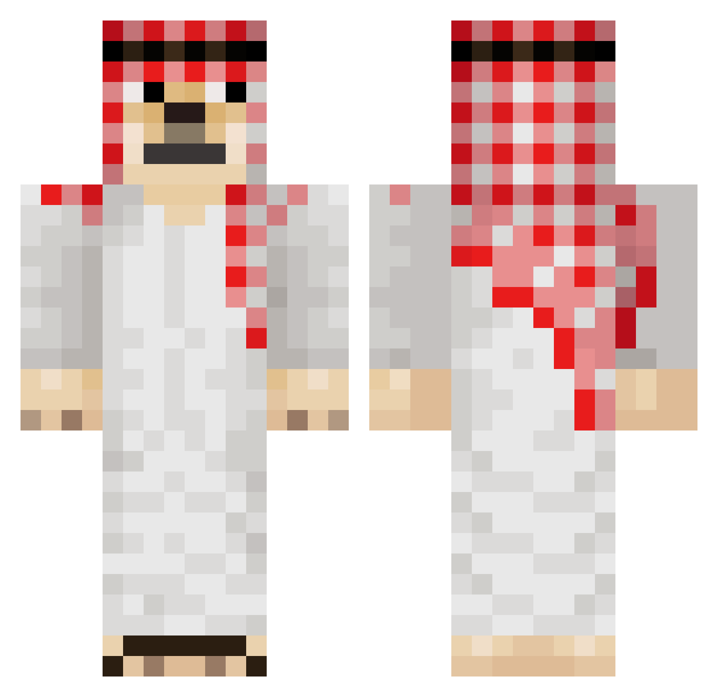Moritz131212 Minecraft skin, front and back view