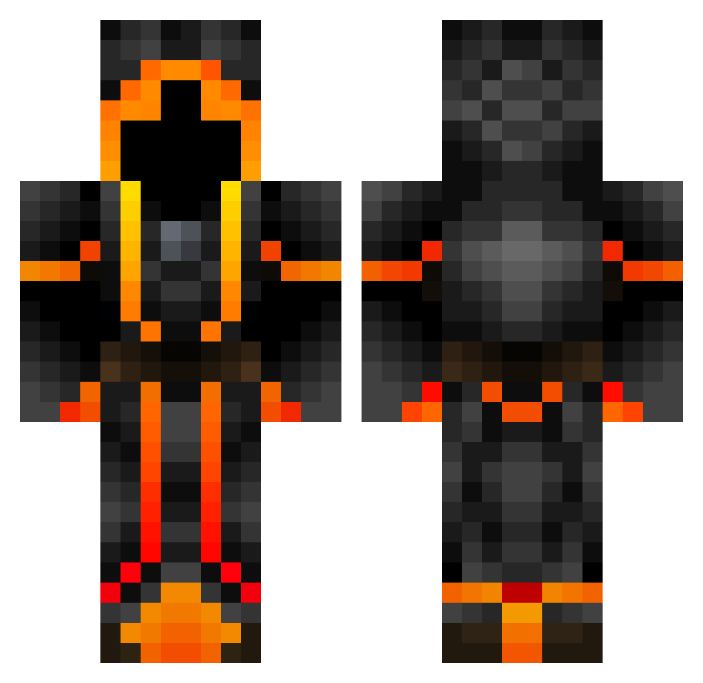 yu_doD5p_05_30 Minecraft skin, front and back view