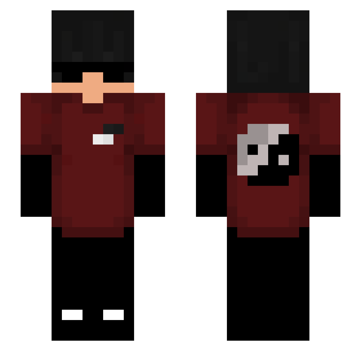 Sseraphyell Minecraft skin, front and back view