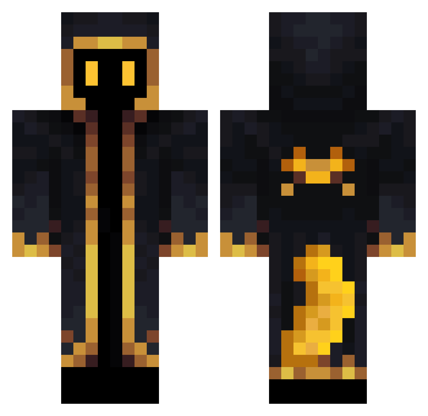 Jbone2020 Minecraft skin, front and back view