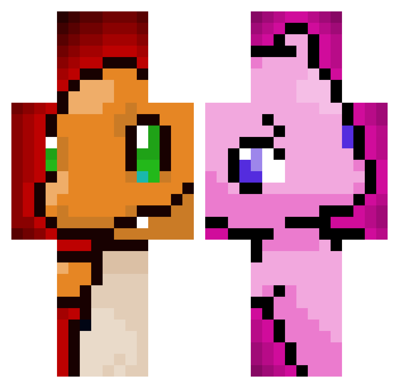 UWU_SLAYER9130 Minecraft skin, front and back view