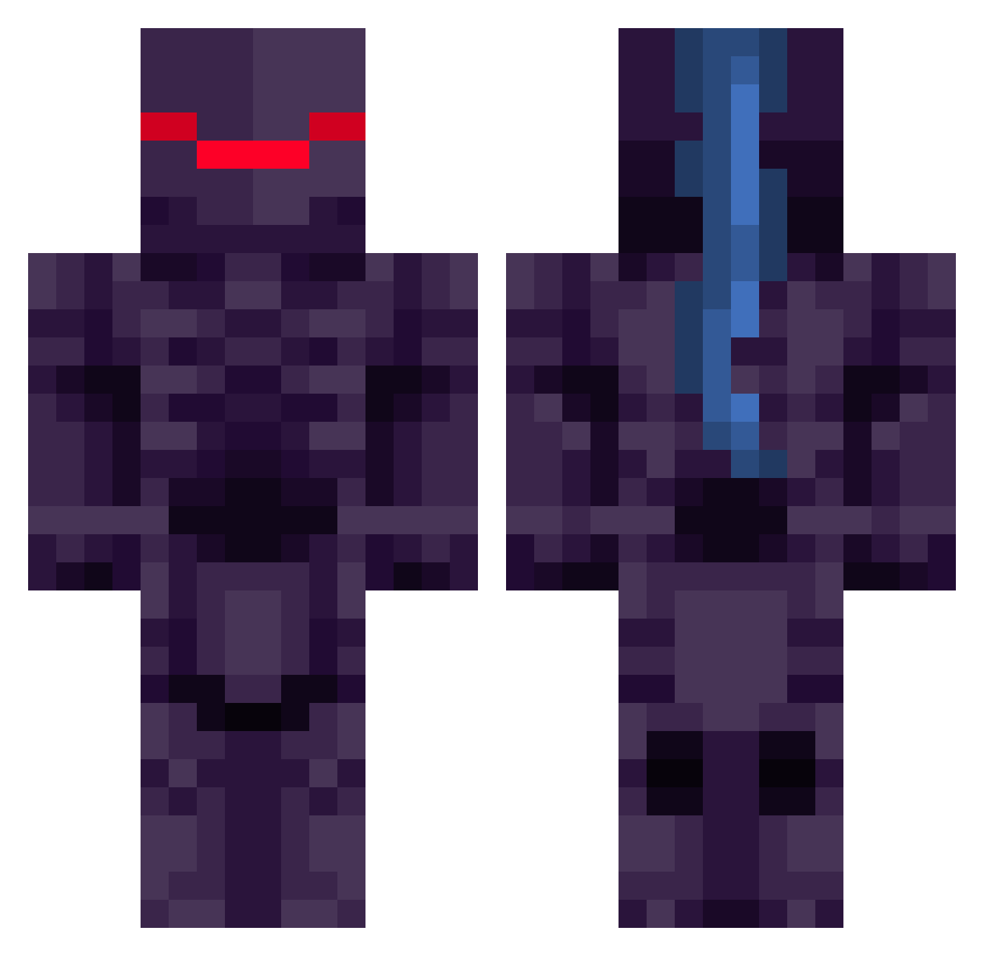BetaMarksman Minecraft skin, front and back view