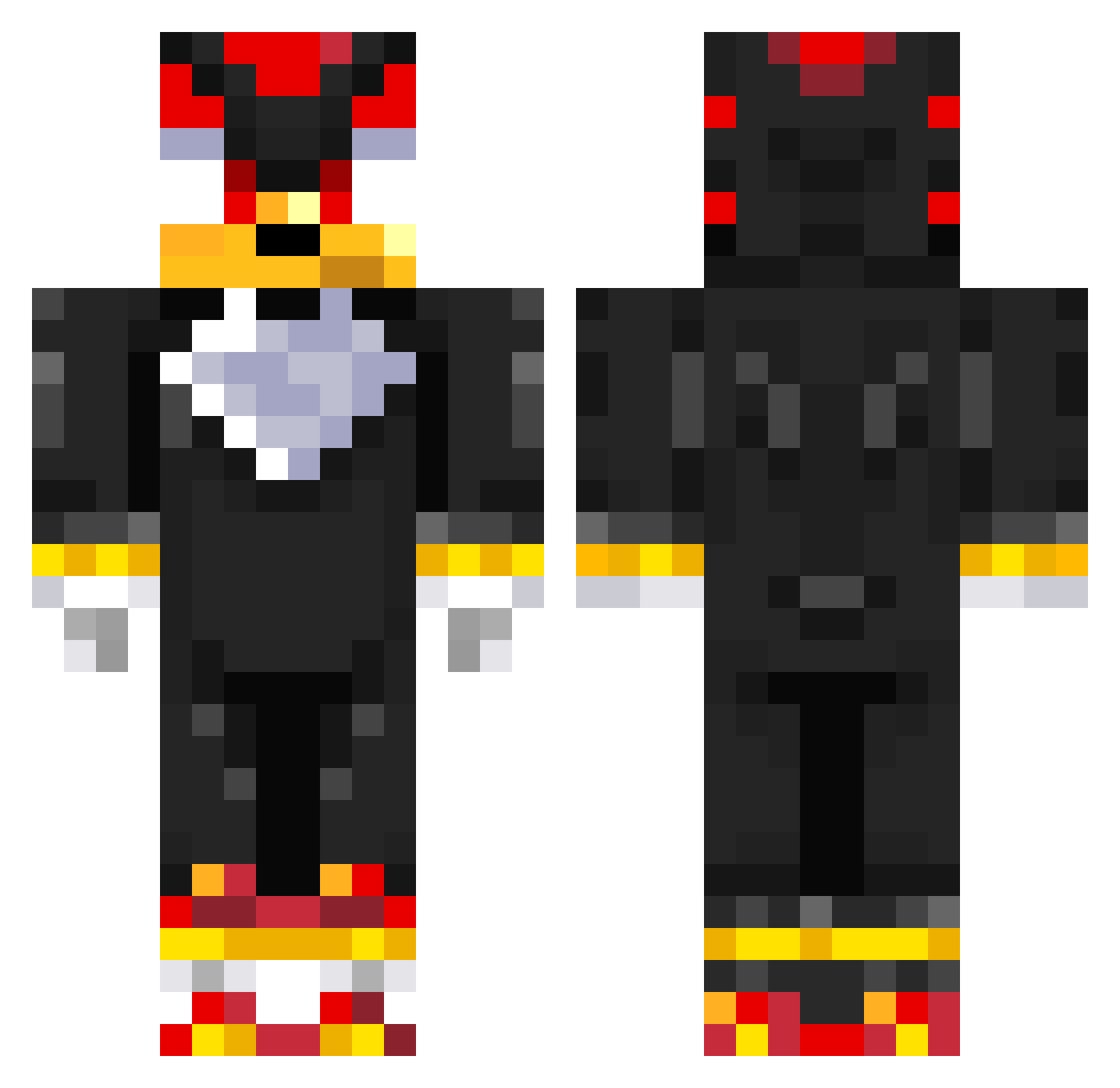 WhatTheD0gDoin Minecraft skin, front and back view