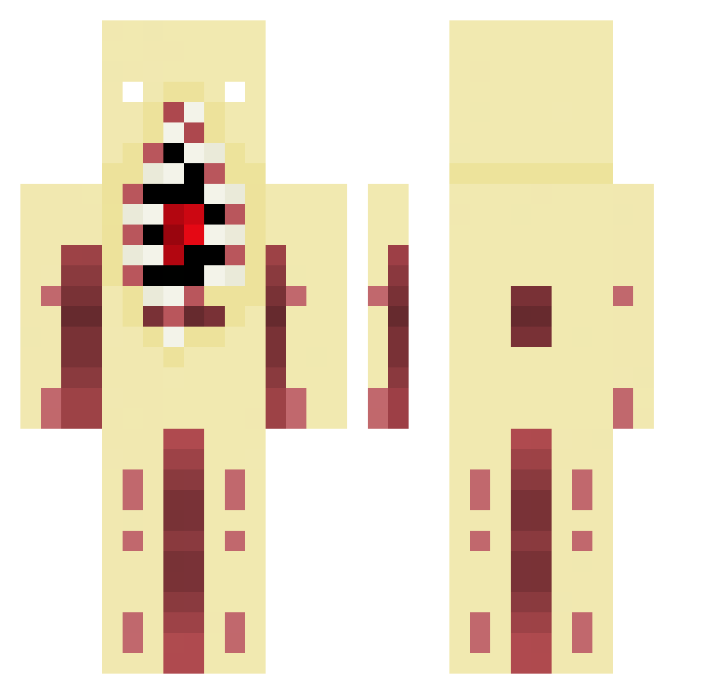 AlexanderFrede Minecraft skin, front and back view