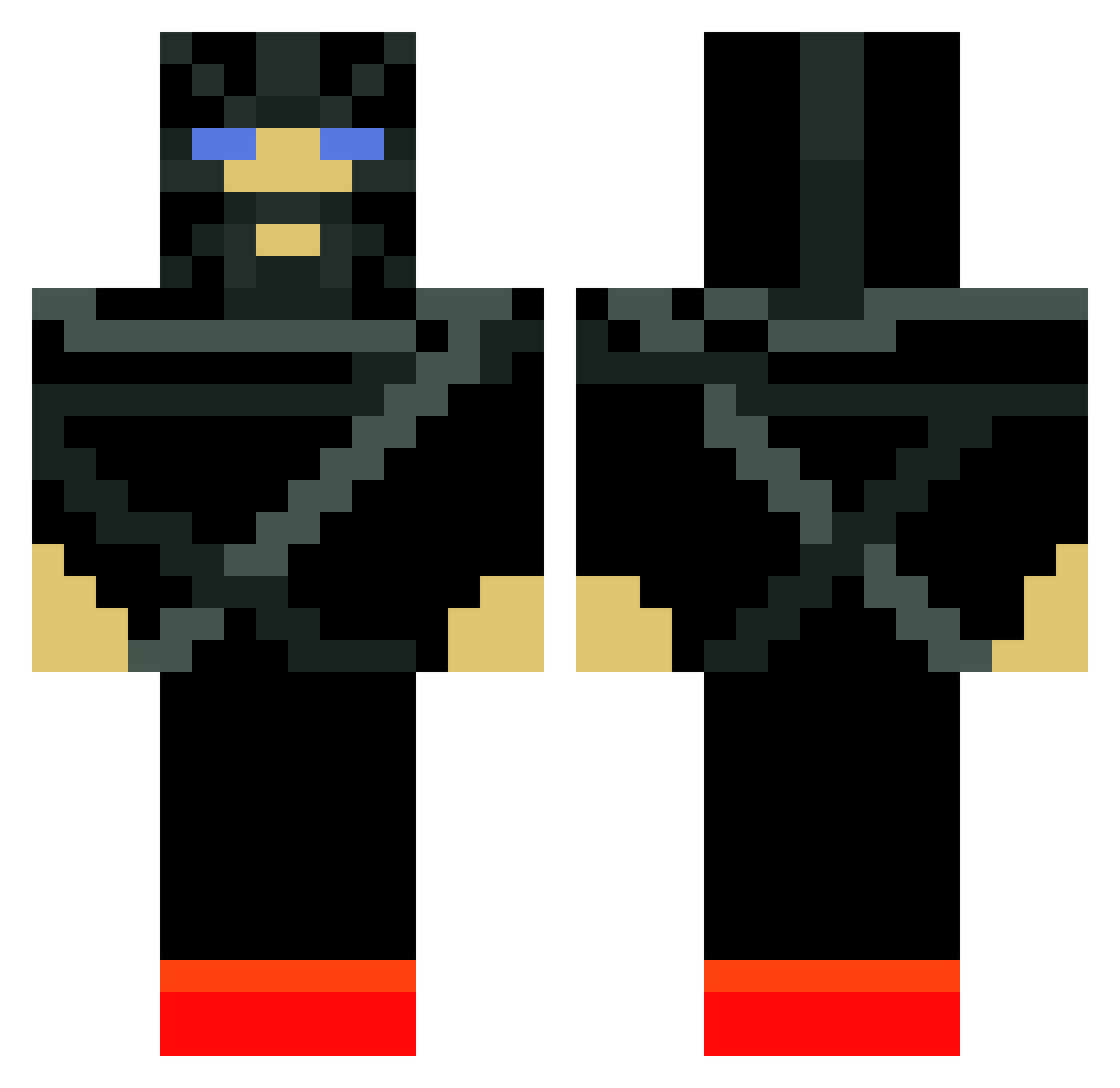 Sozykooo Minecraft skin, front and back view