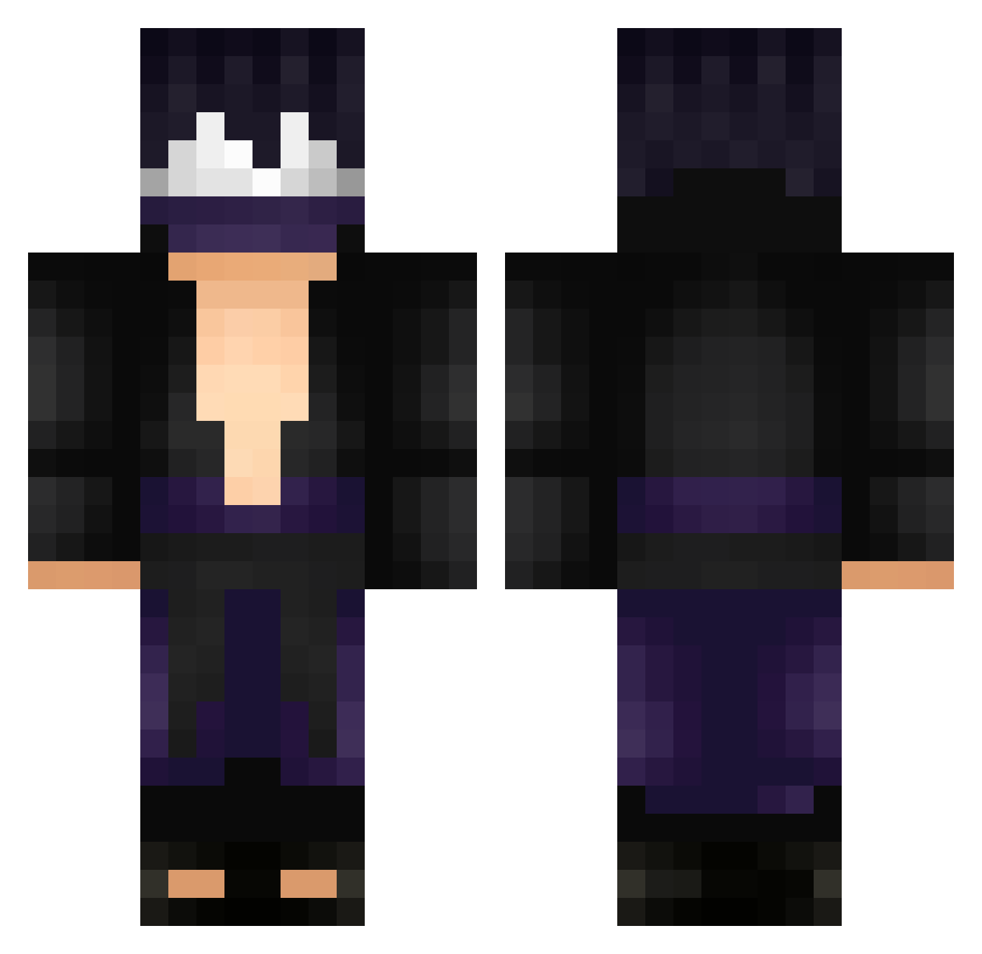 rodent1a Minecraft skin, front and back view