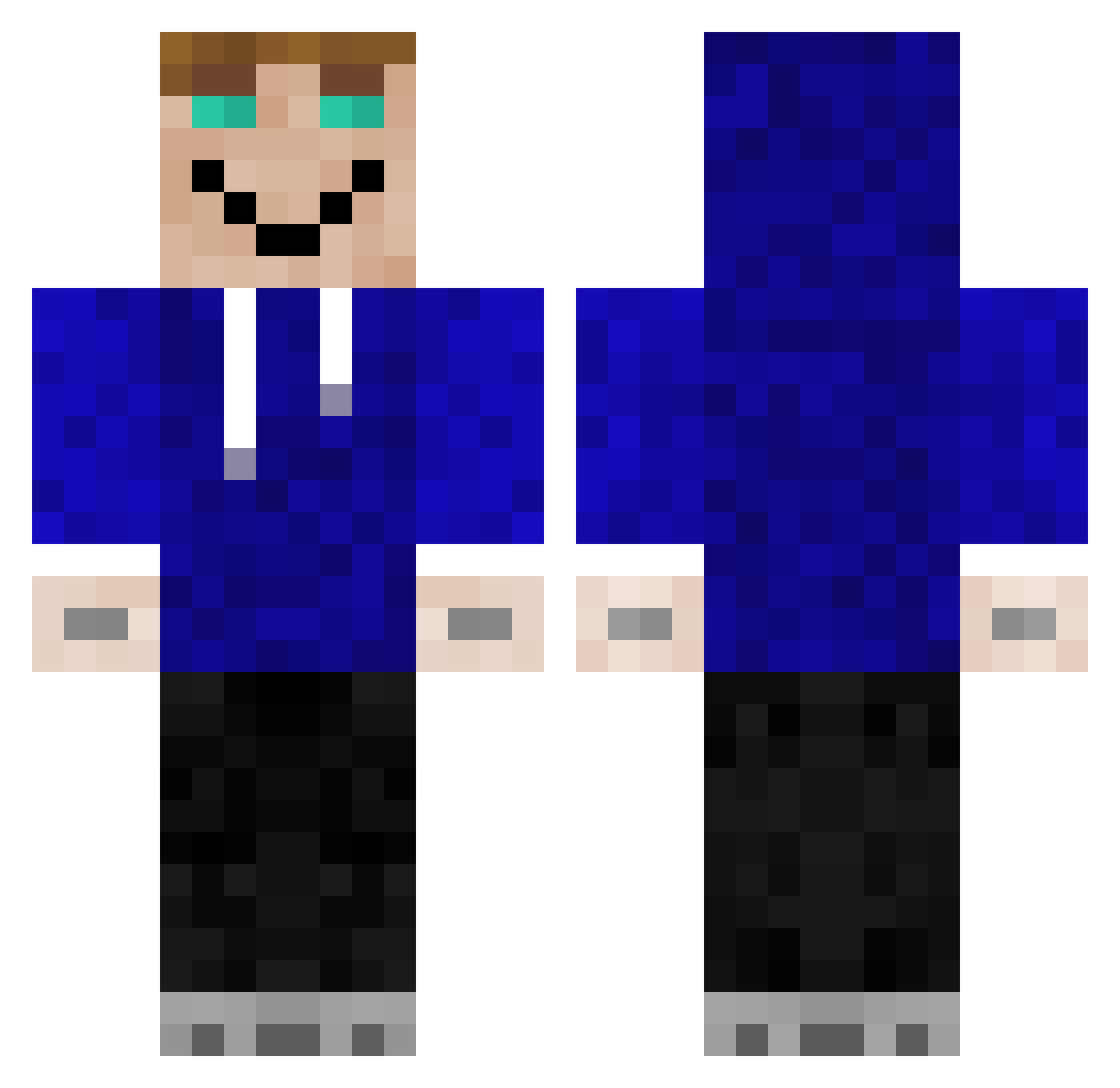 Philipp_2009 Minecraft skin, front and back view