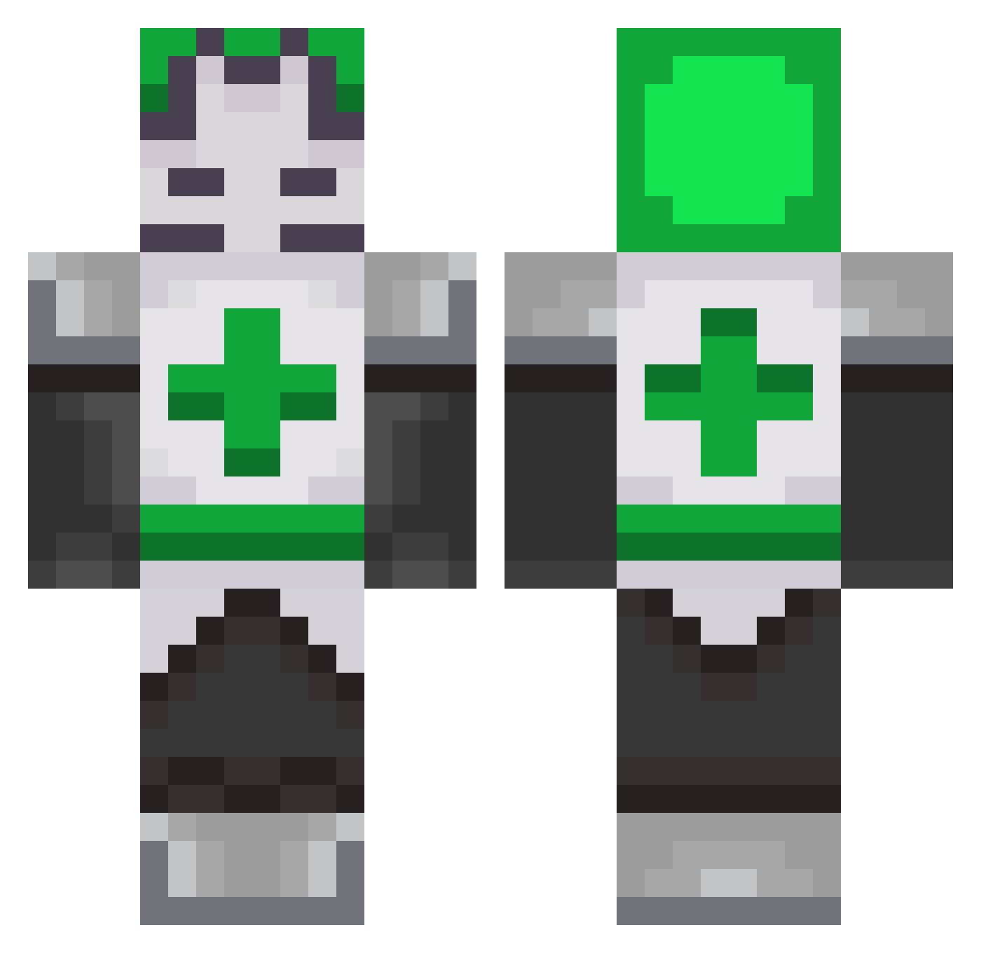 Movvie_ Minecraft skin, front and back view