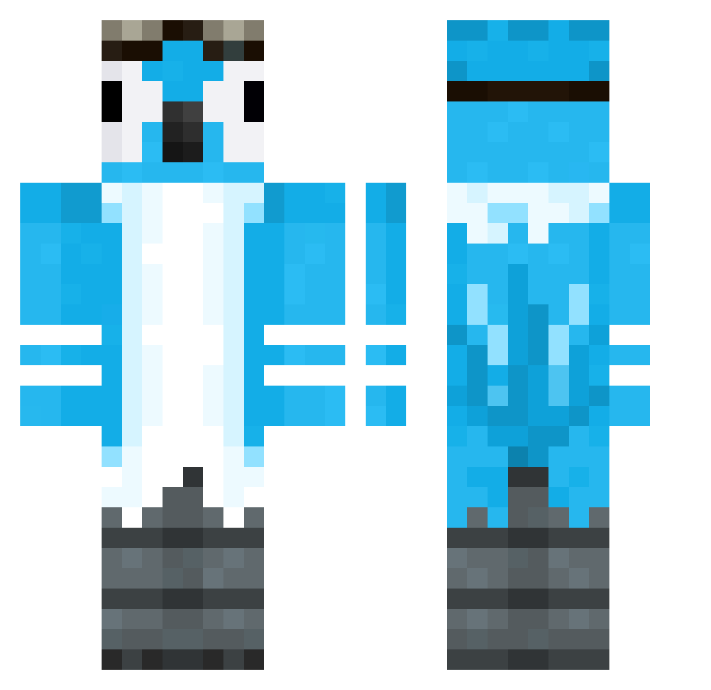 JLN_MC Minecraft skin, front and back view