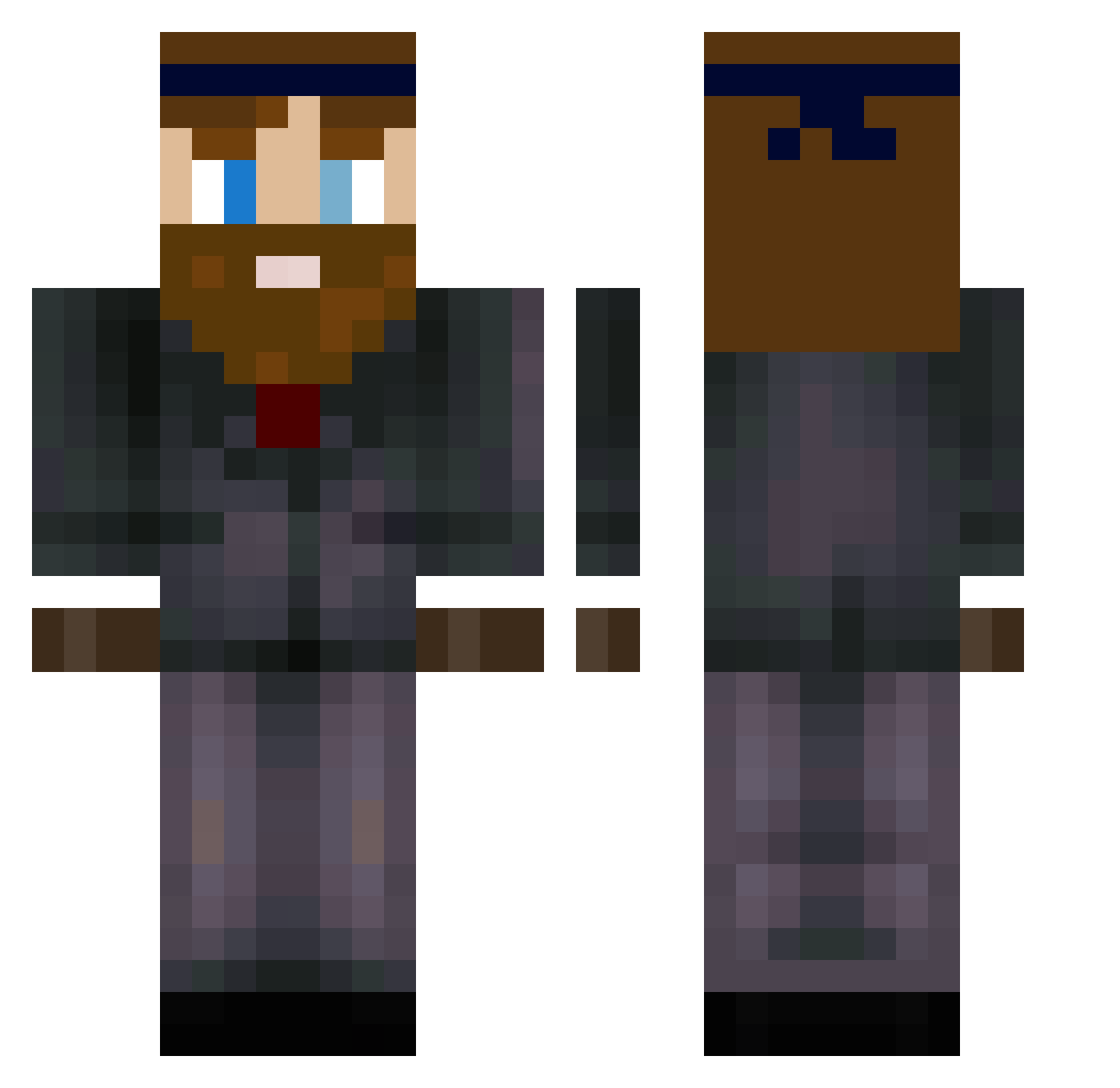 cj_the_man_3 Minecraft skin, front and back view