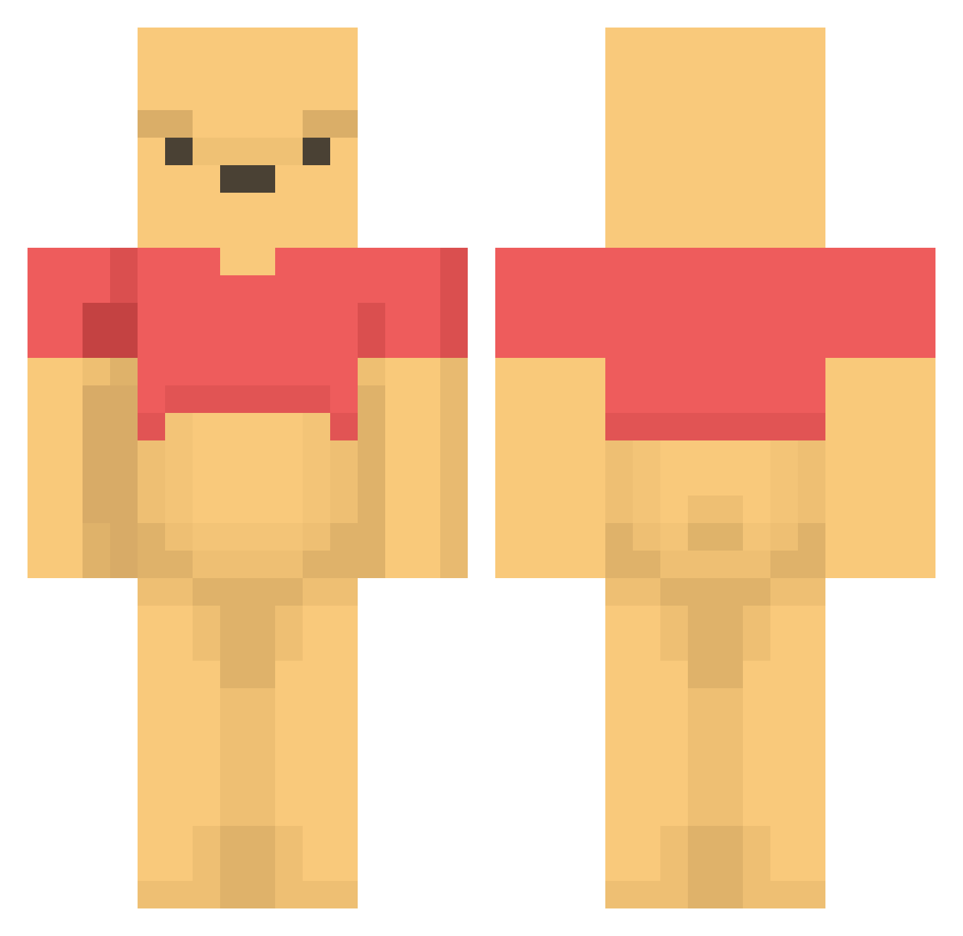 KINSON11 Minecraft skin, front and back view