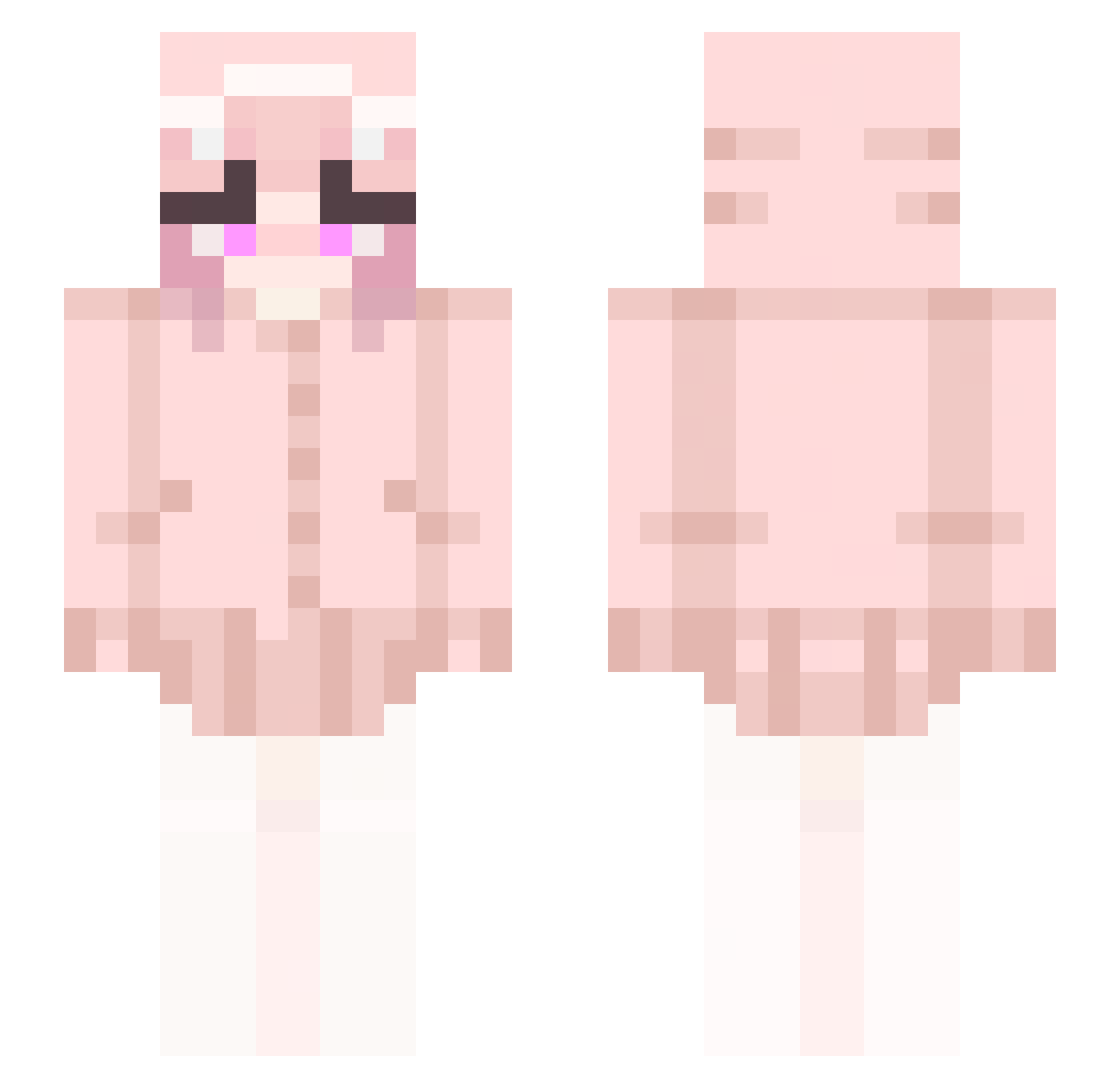 ReVeluvLai Minecraft skin, front and back view