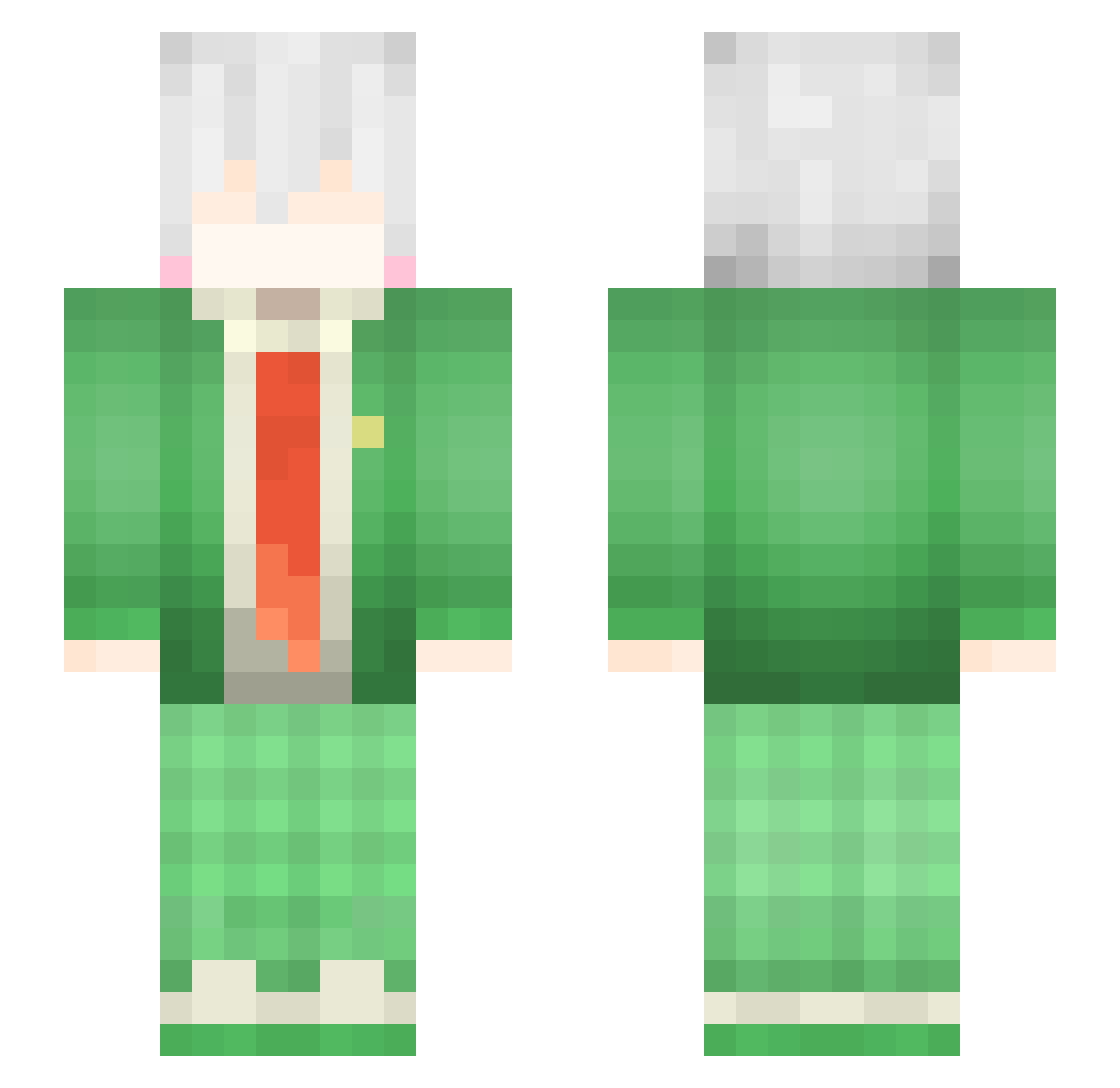 Arezou_ Minecraft skin, front and back view