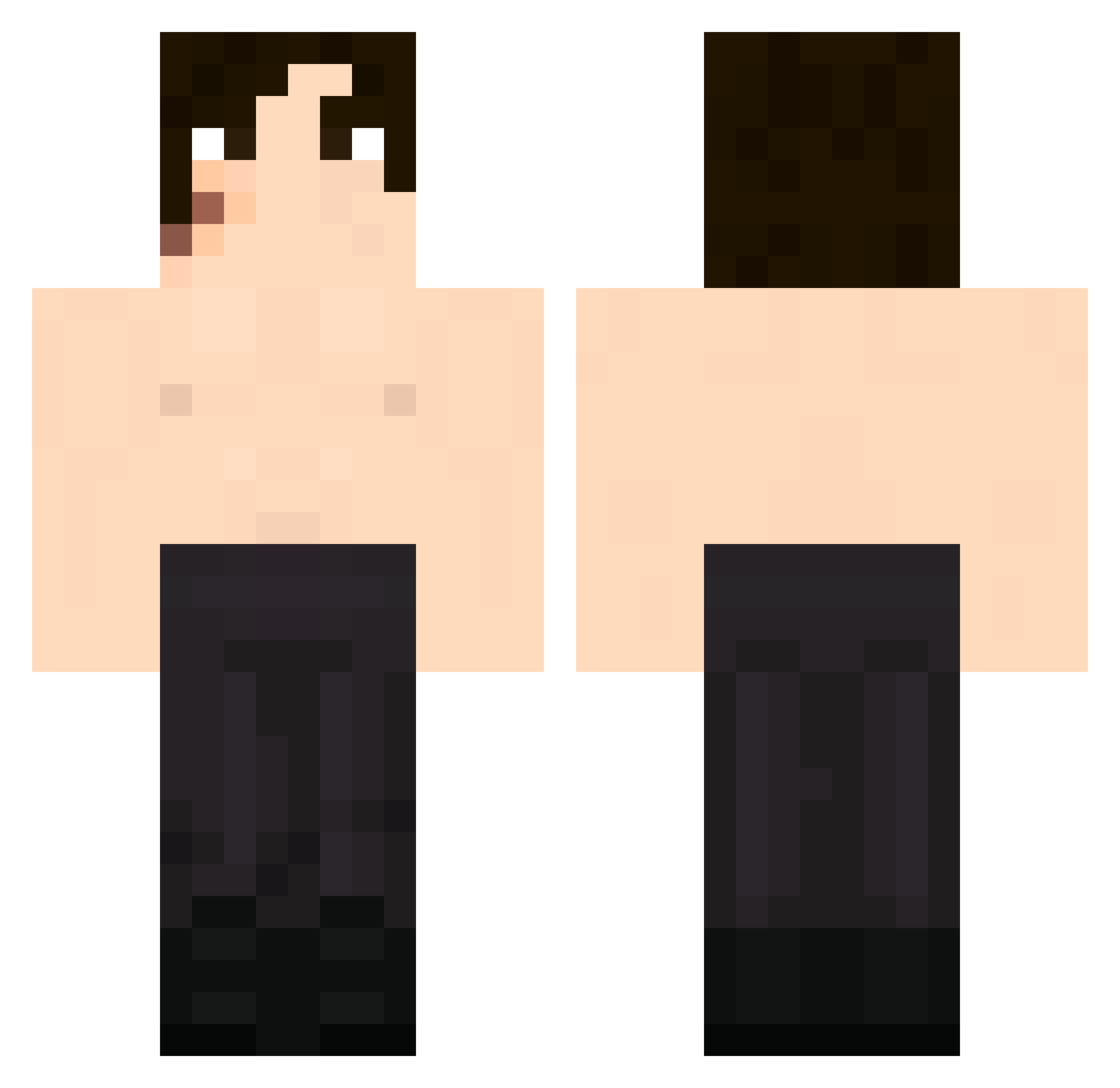 2608CH Minecraft skin, front and back view