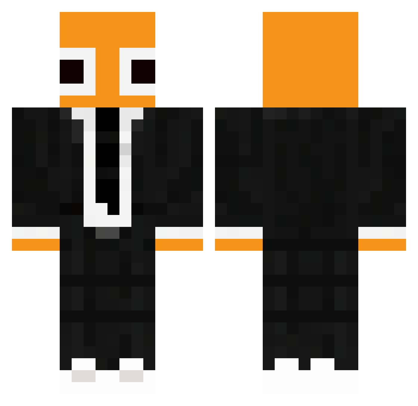 the_mafia_king Minecraft skin, front and back view