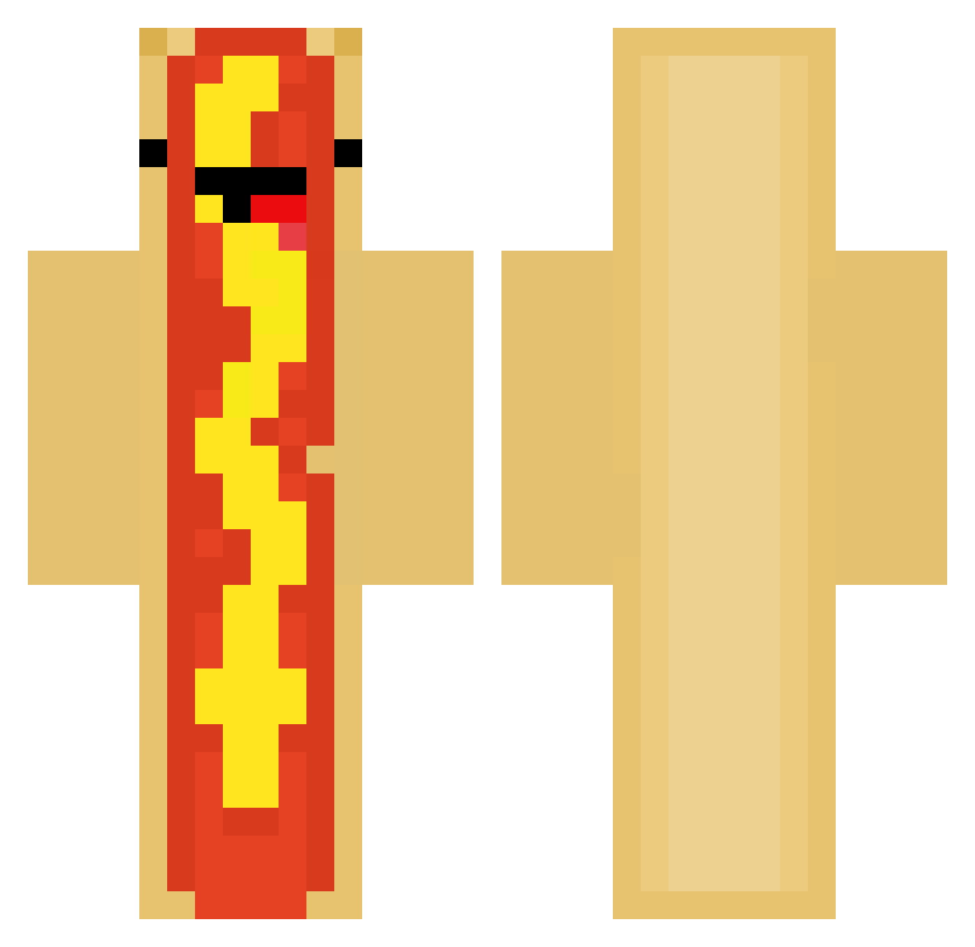 TonyBruh2 Minecraft skin, front and back view