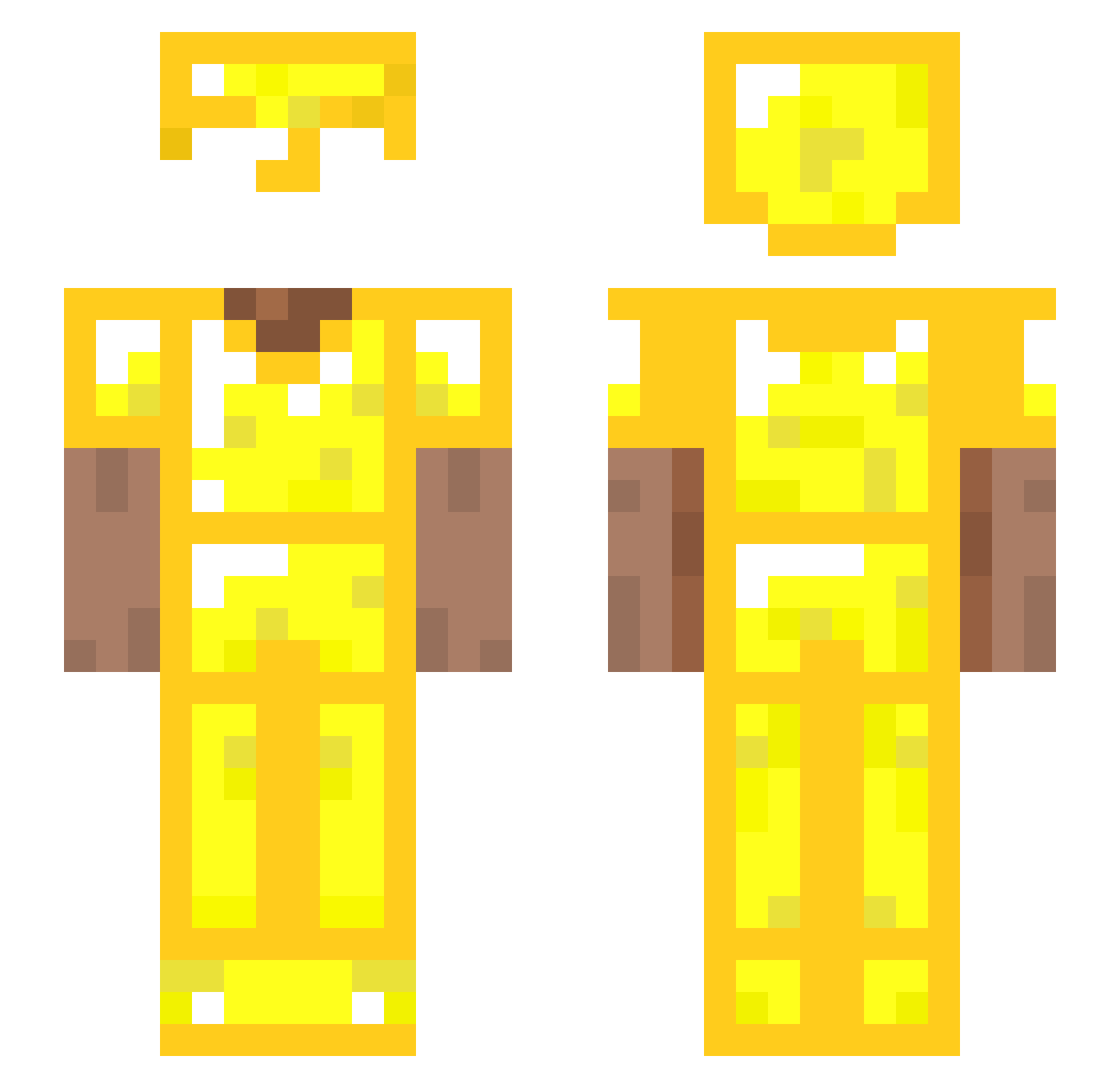 Jasonooo Minecraft skin, front and back view