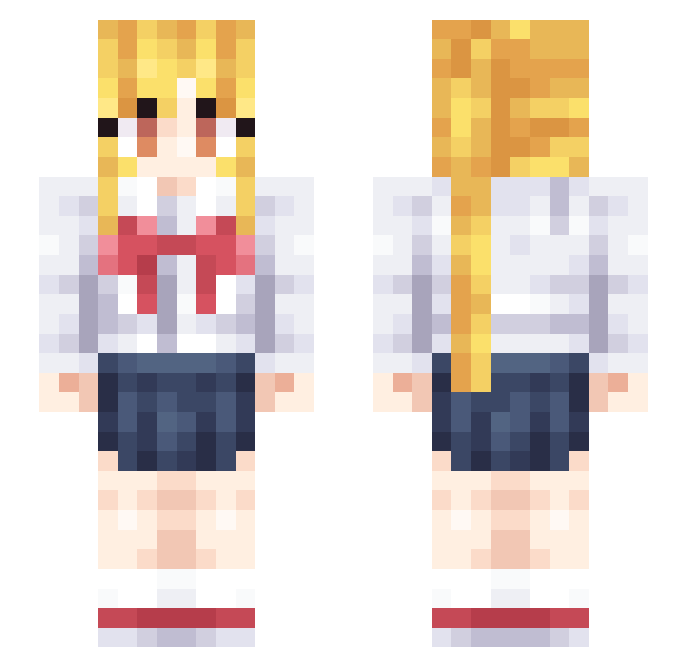 jao4324 Minecraft skin, front and back view