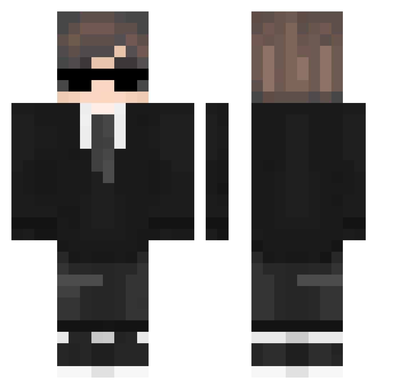_VisperX_ Minecraft skin, front and back view