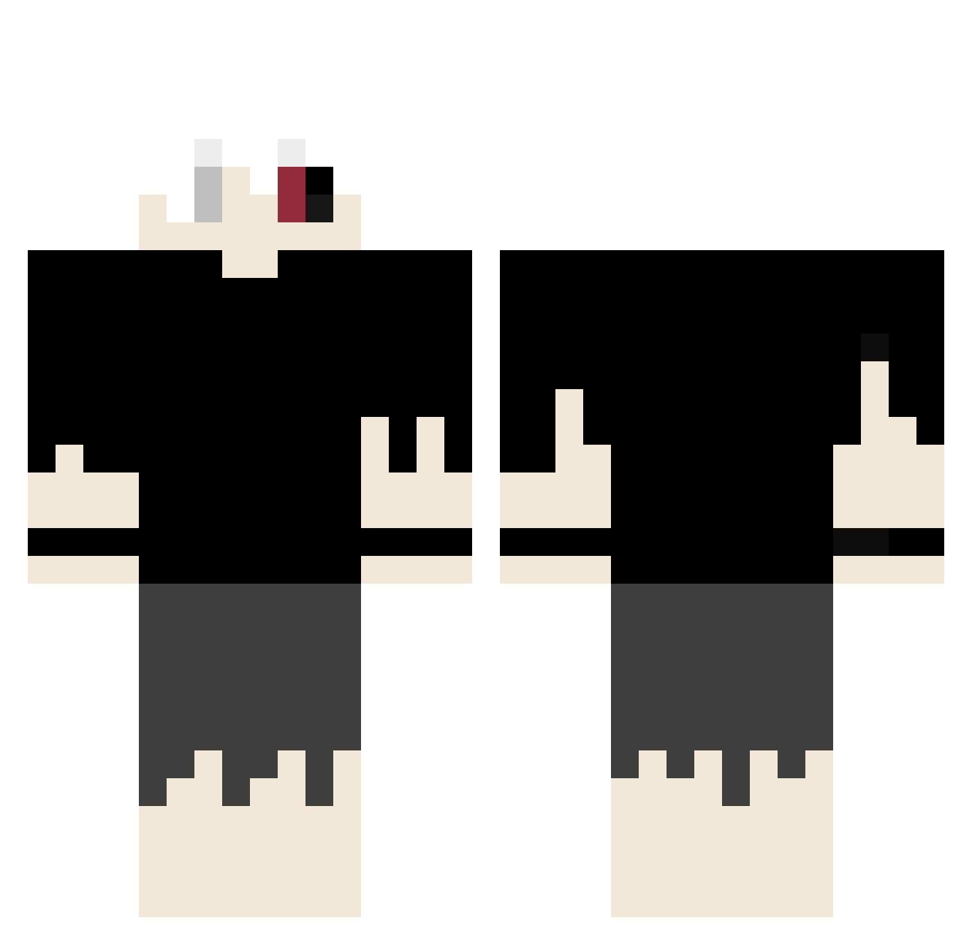 cyprianknapinski Minecraft skin, front and back view