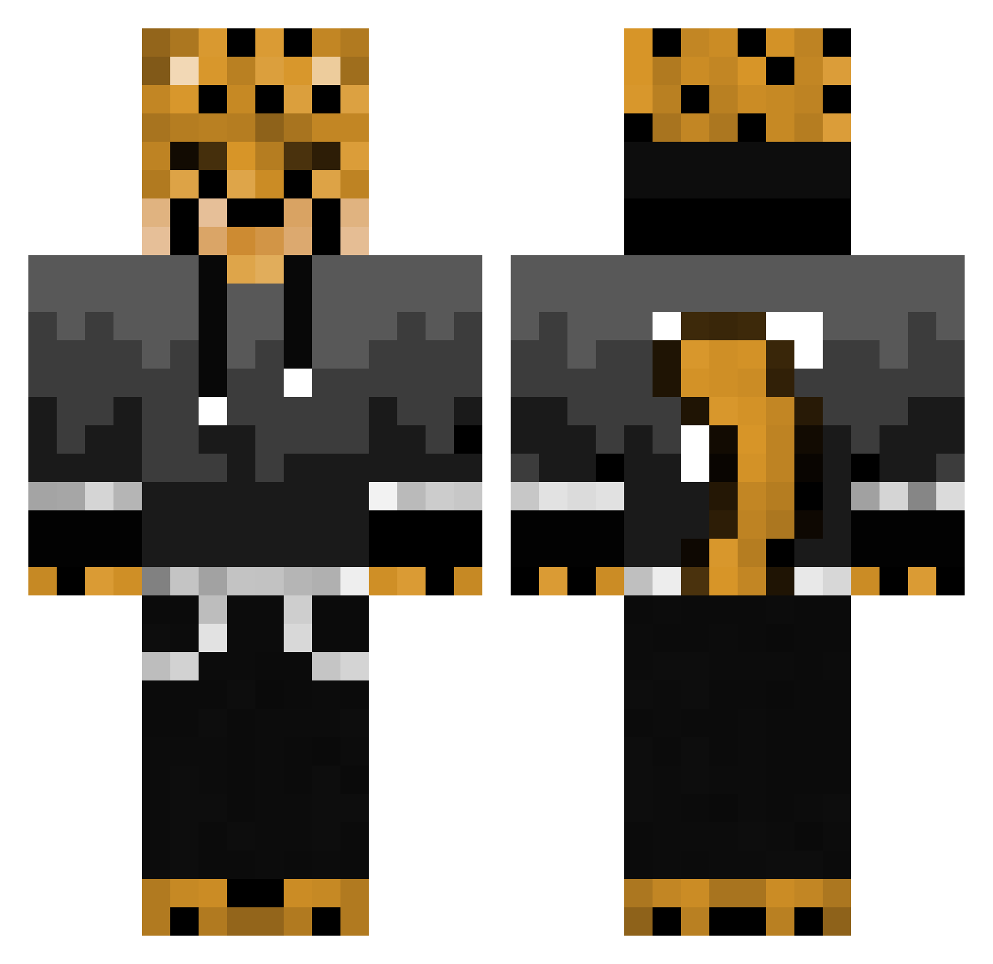 LegoLuis22 Minecraft skin, front and back view