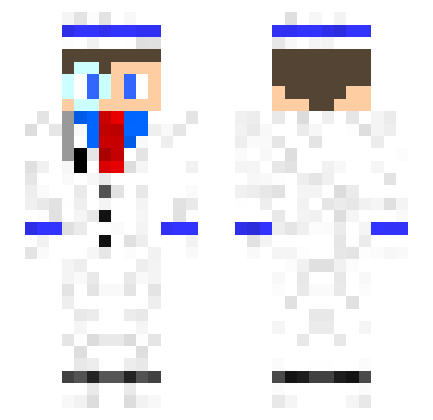 KaitotheKid0 Minecraft skin, front and back view