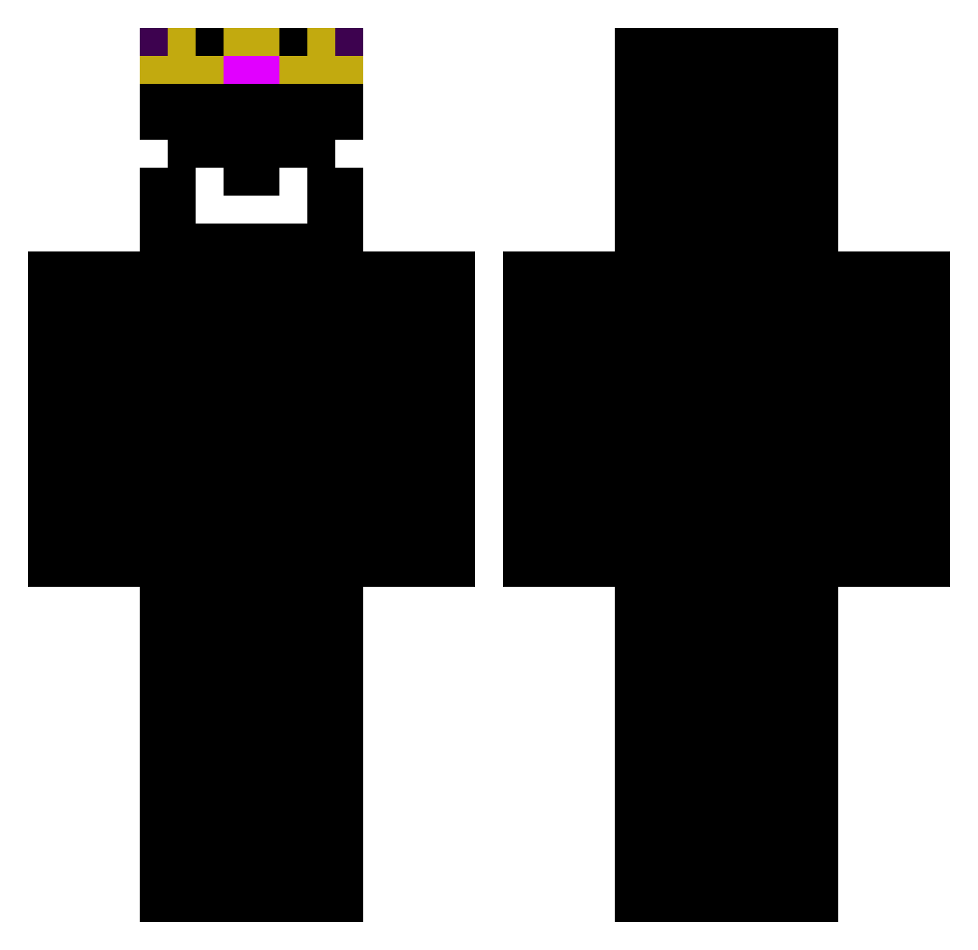 S0m1nG_ Minecraft skin, front and back view